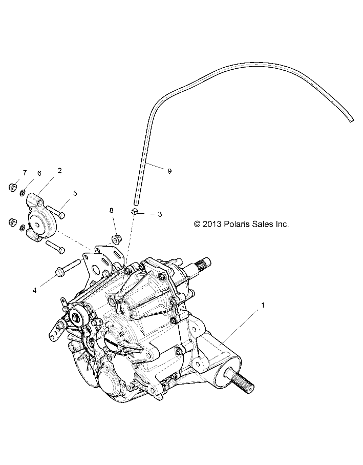 Part Number : 1333694 COMPLETE GEARCASE ASSEMBLY