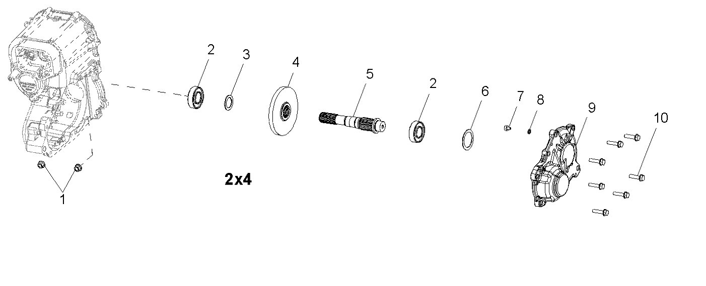 Foto diagrama Polaris que contem a peça 3234131