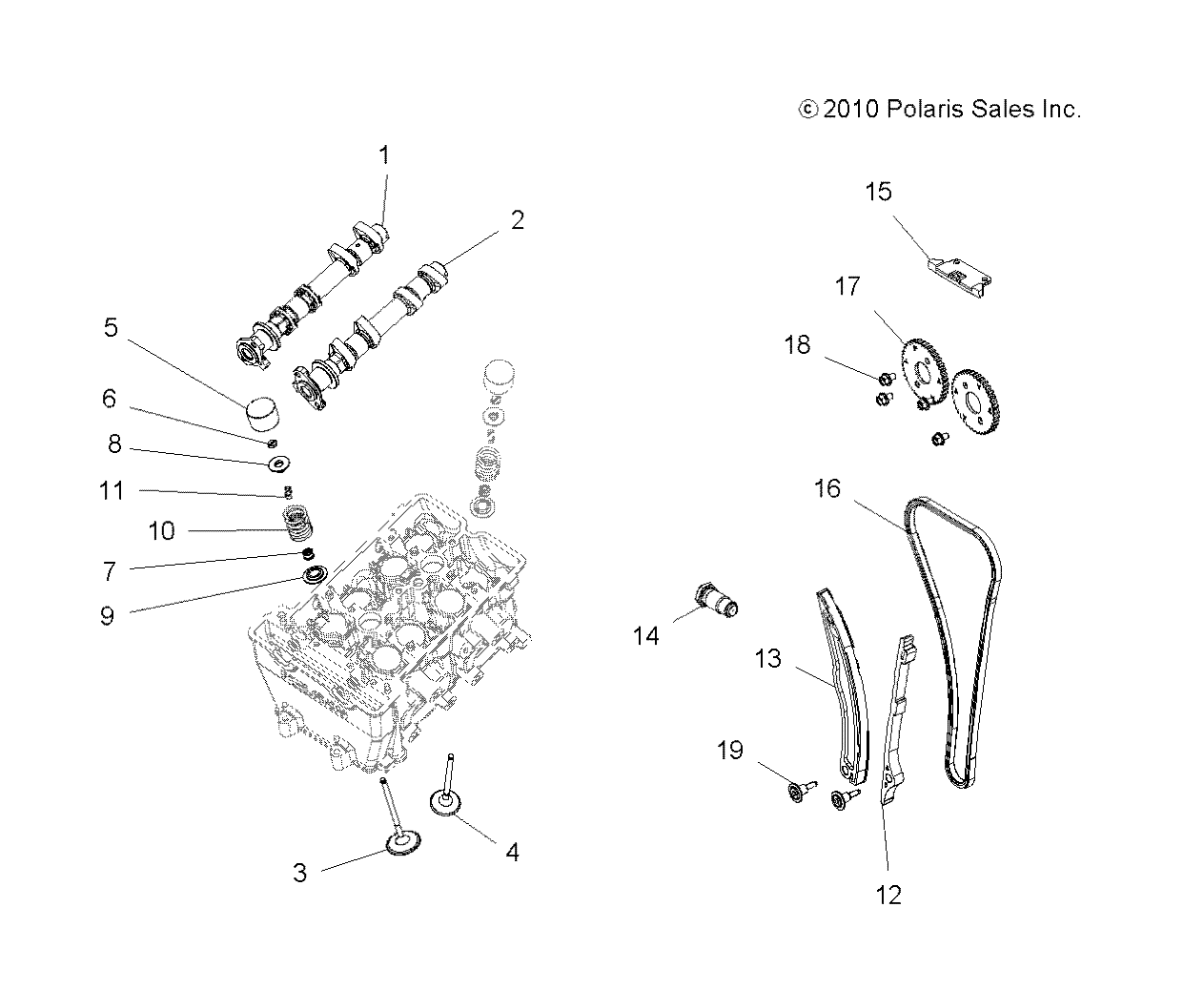 Part Number : 1204739 INTAKE CAMSHAFT ASSEMBLY