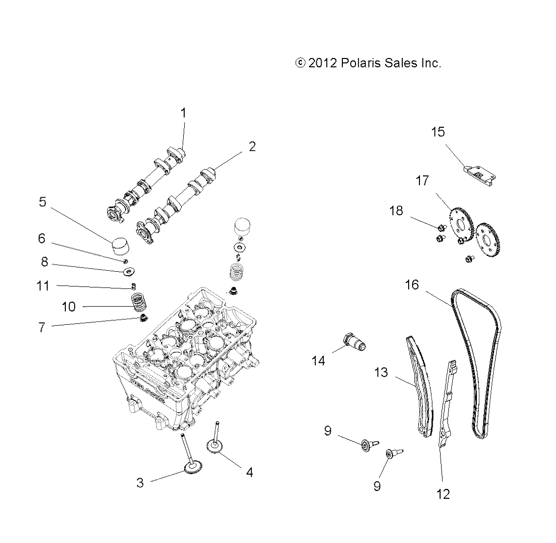 Foto diagrama Polaris que contem a peça 3022173-180