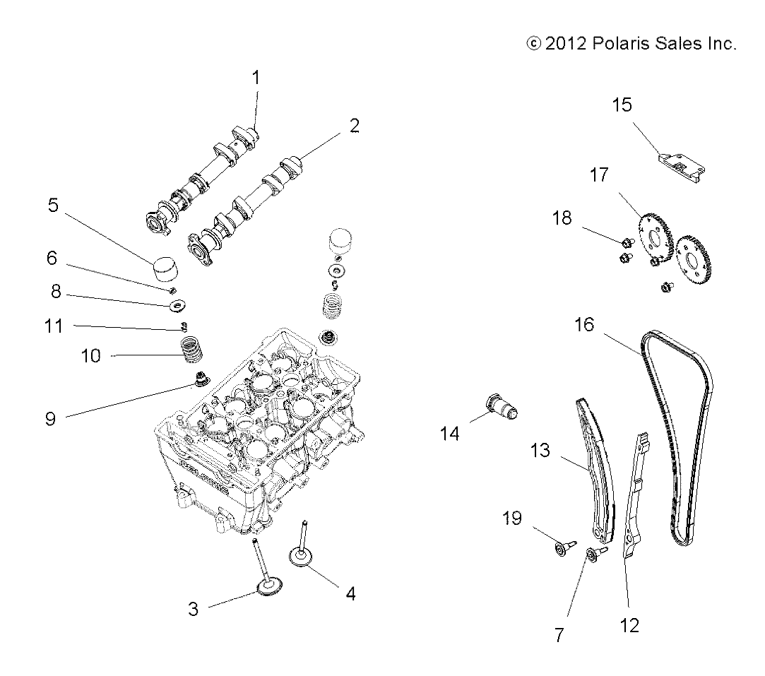 Foto diagrama Polaris que contem a peça 1204052