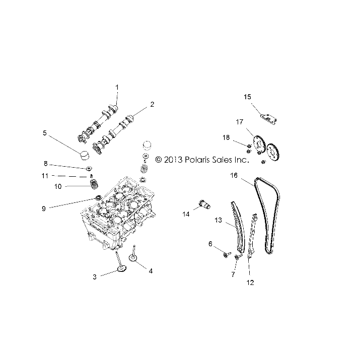 Foto diagrama Polaris que contem a peça 3222185