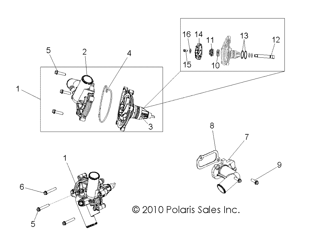 Part Number : 1204348 WATERPUMP ASSEMBLY