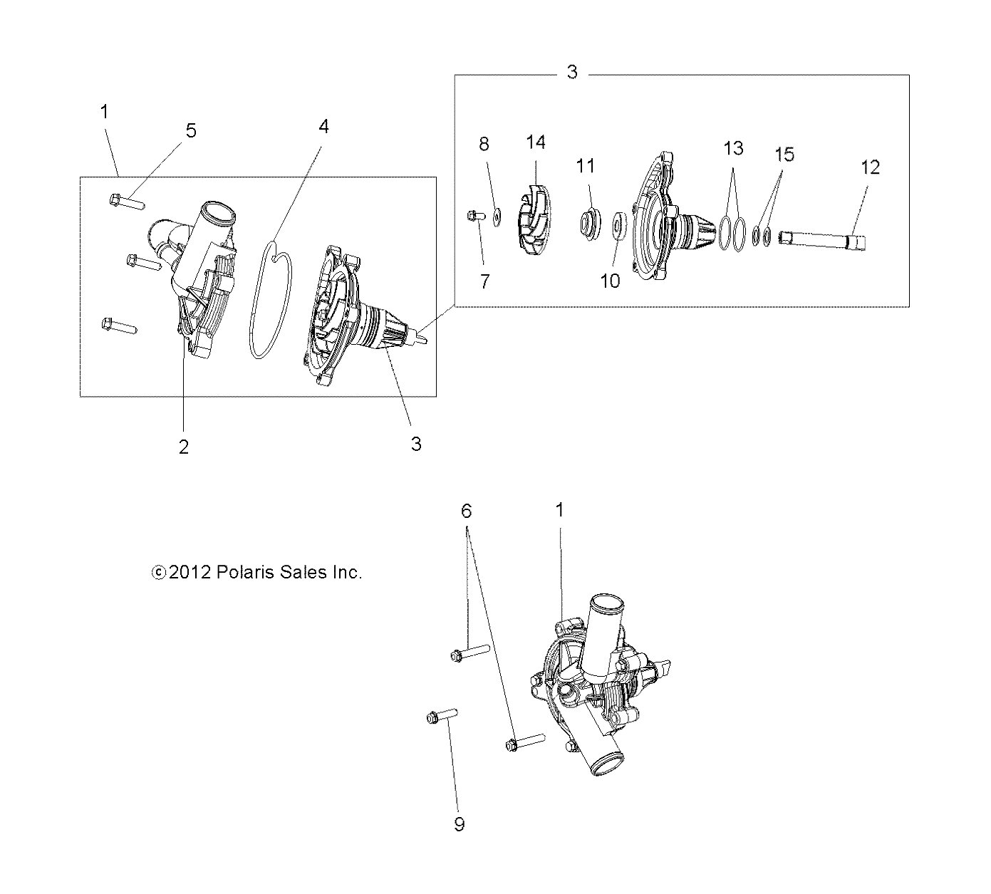 Foto diagrama Polaris que contem a peça 5438796