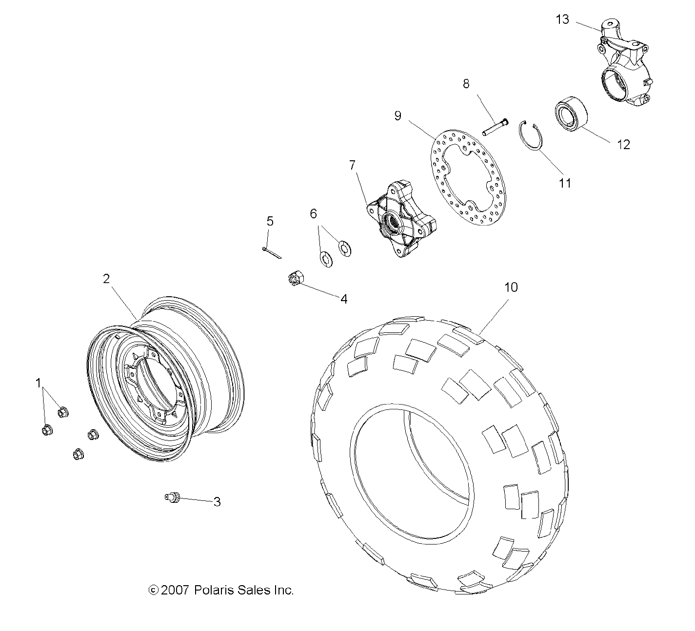 Part Number : 2204717 SERVICE HUB WITH BEARING KIT