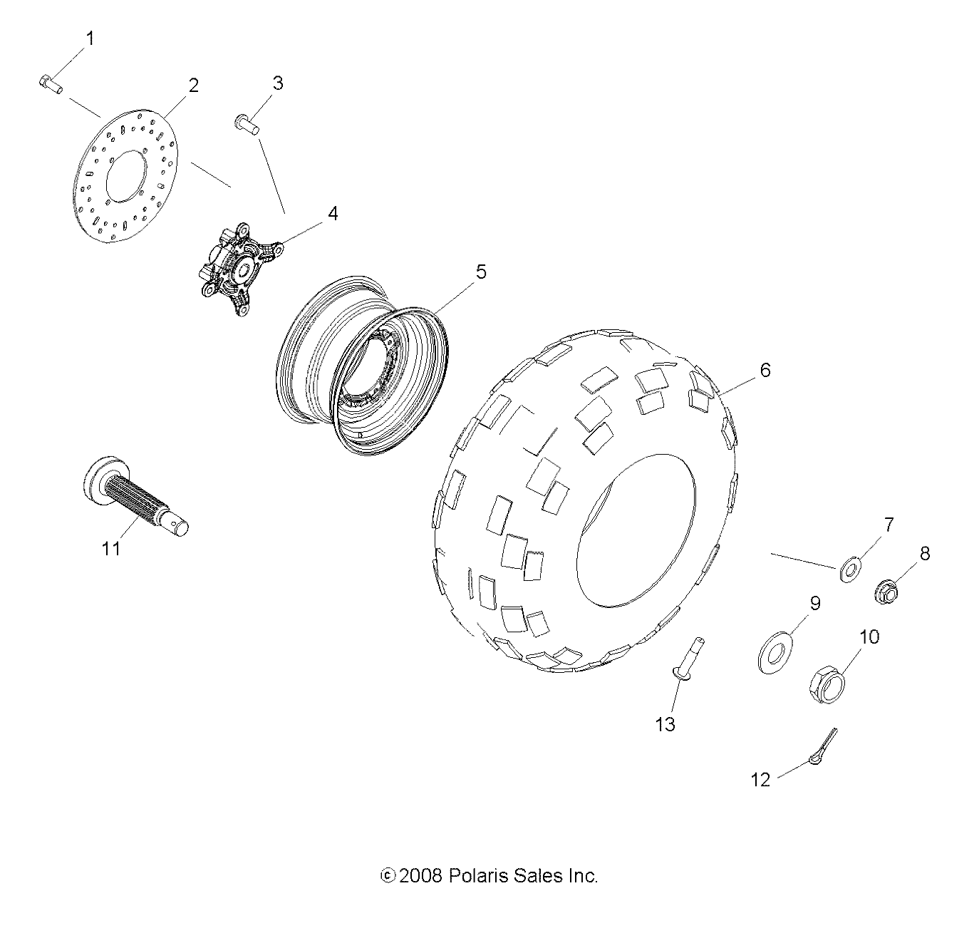 Foto diagrama Polaris que contem a peça 1821088