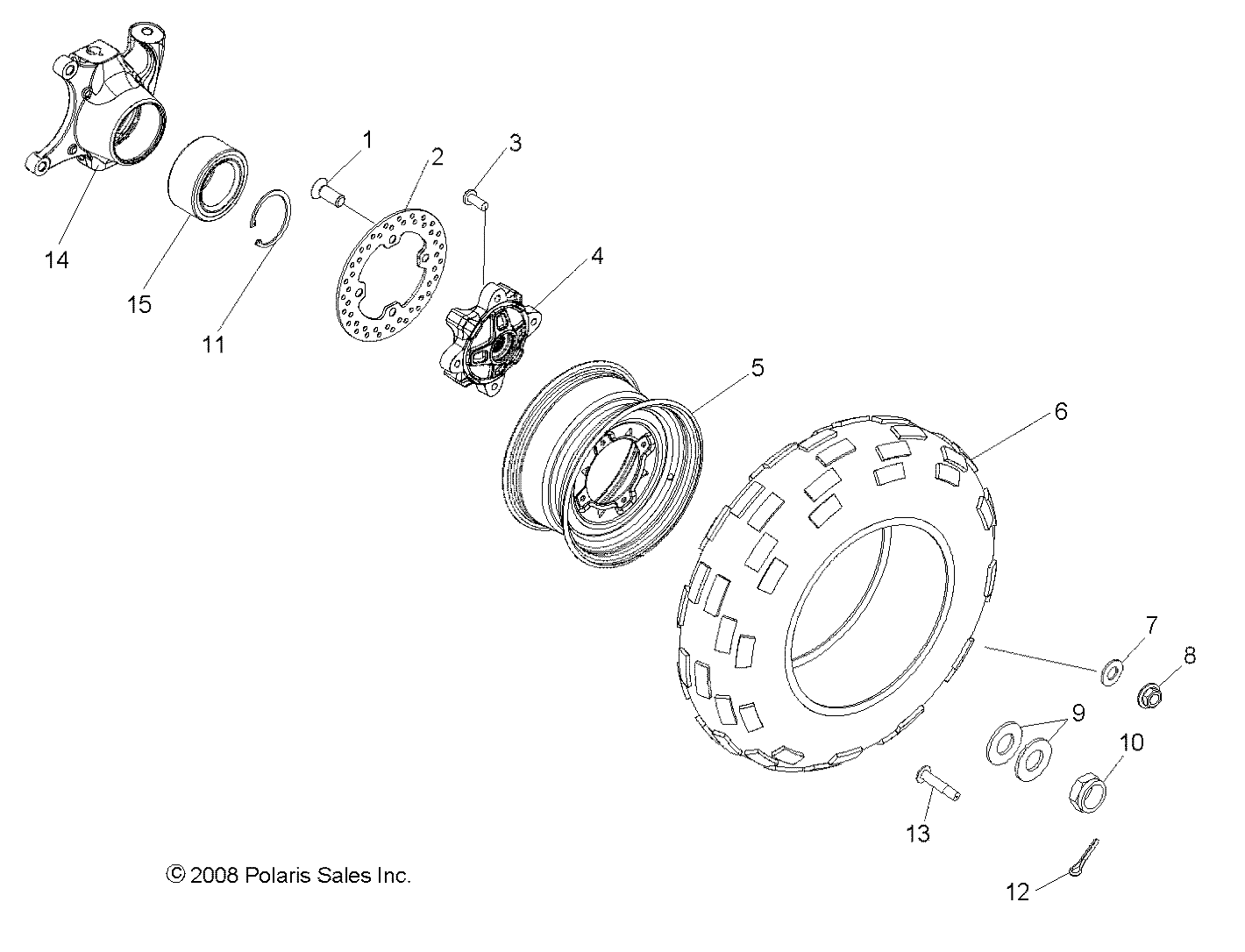 Foto diagrama Polaris que contem a peça 5411397