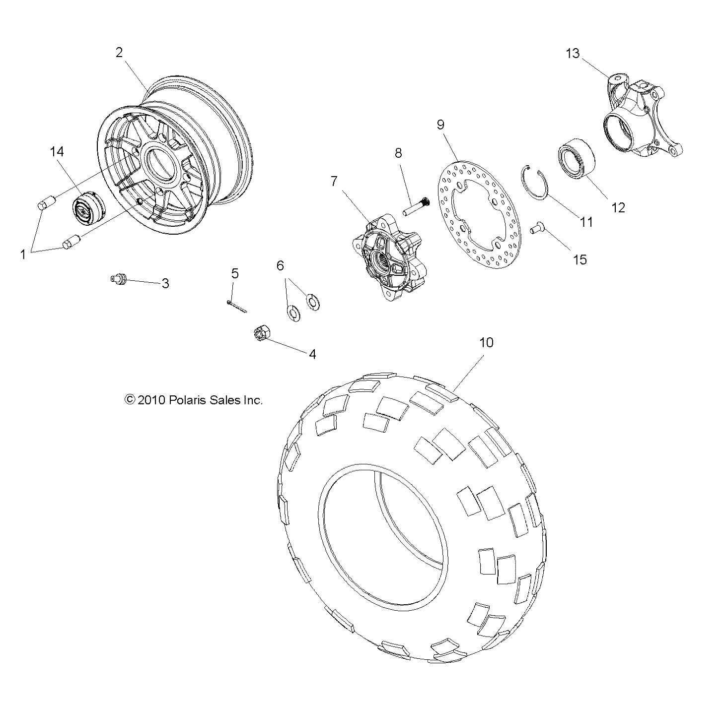 Foto diagrama Polaris que contem a peça 5137785