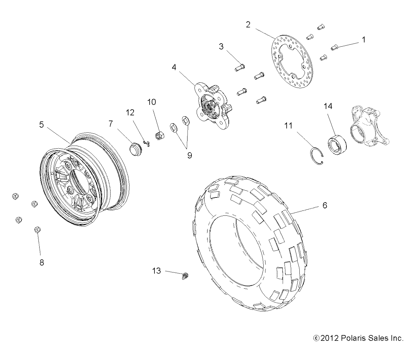Foto diagrama Polaris que contem a peça 5137387-067