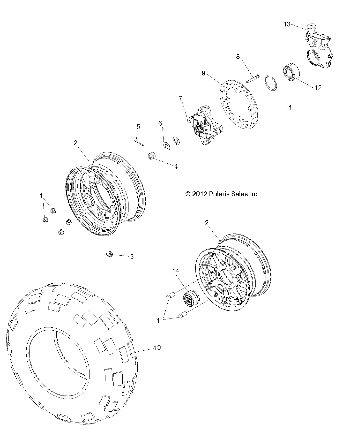 Foto diagrama Polaris que contem a peça 5413060