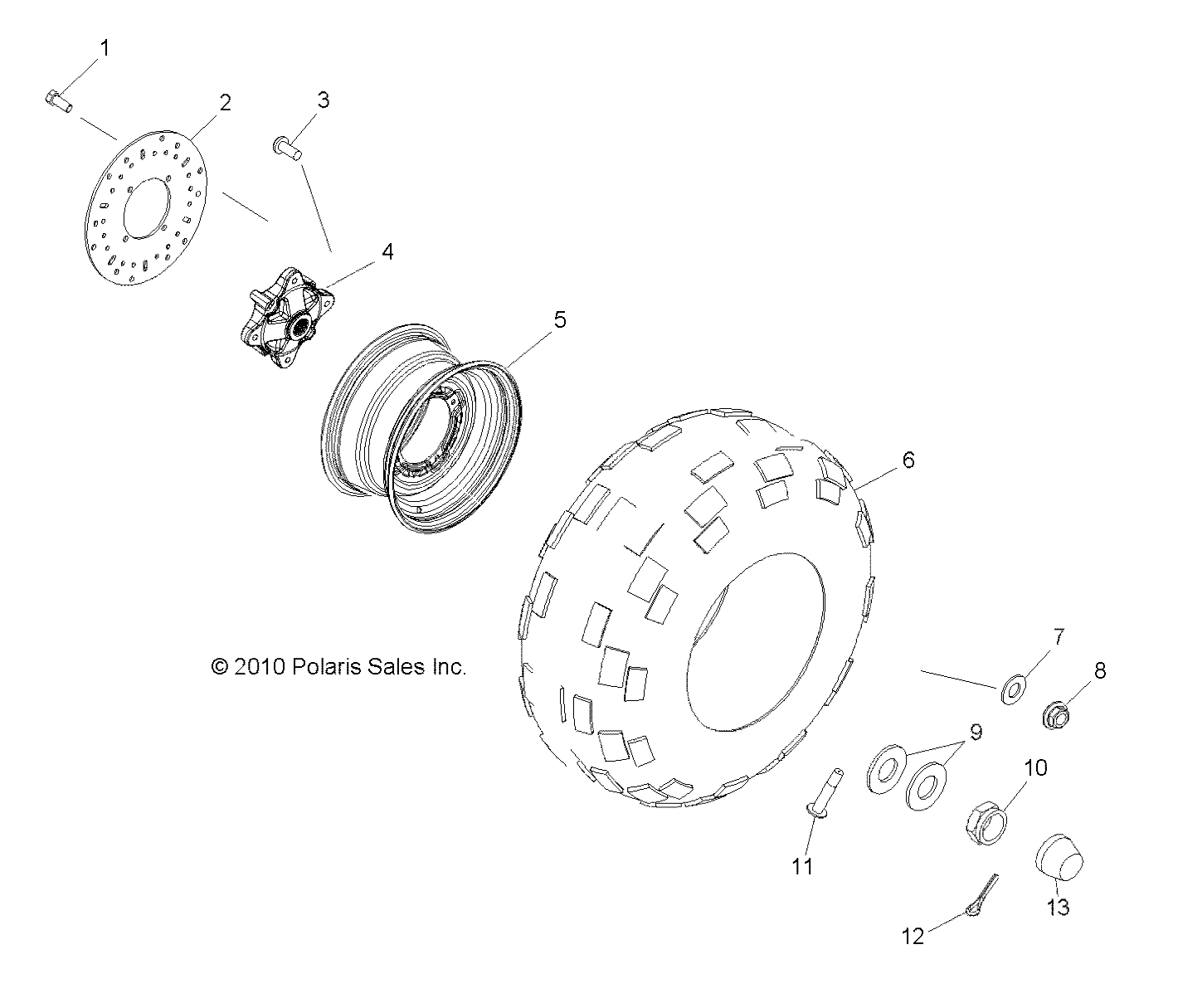 Foto diagrama Polaris que contem a peça 5416206