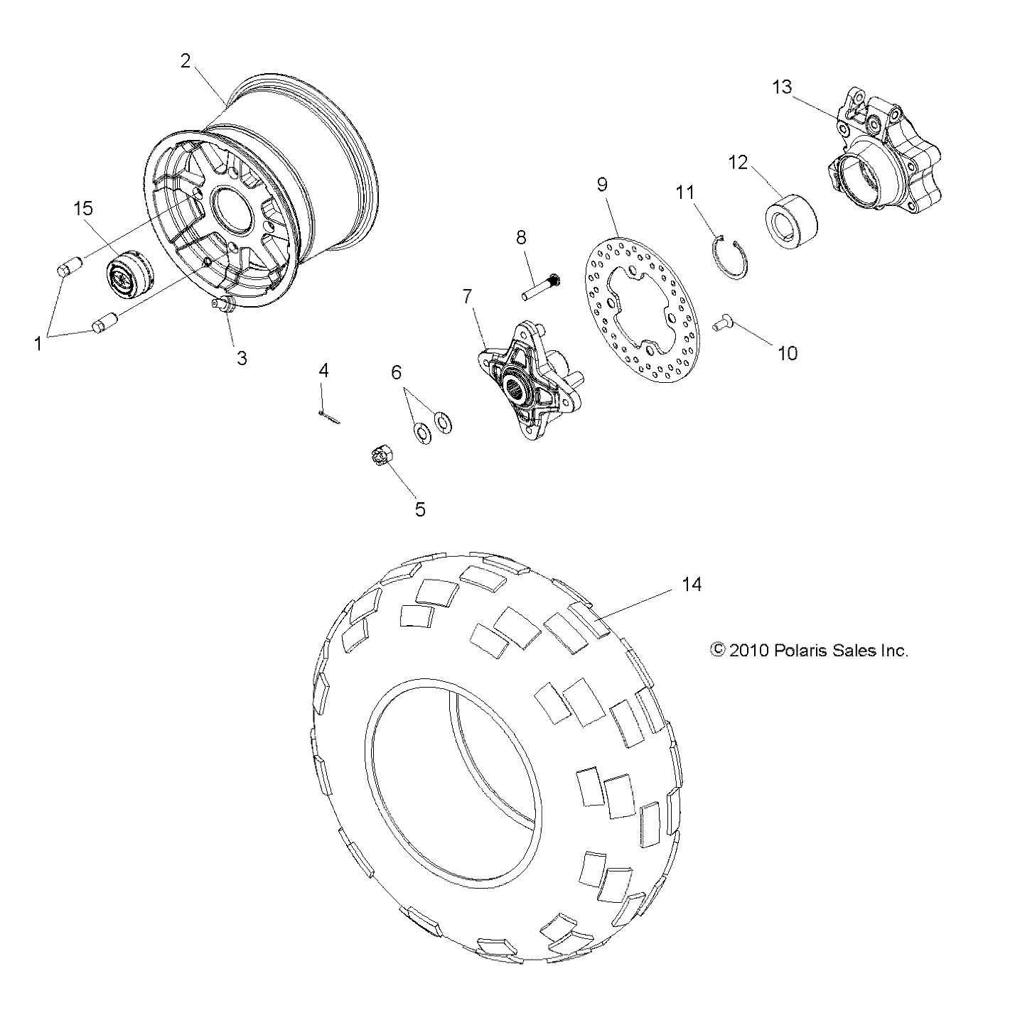 Foto diagrama Polaris que contem a peça 5254272