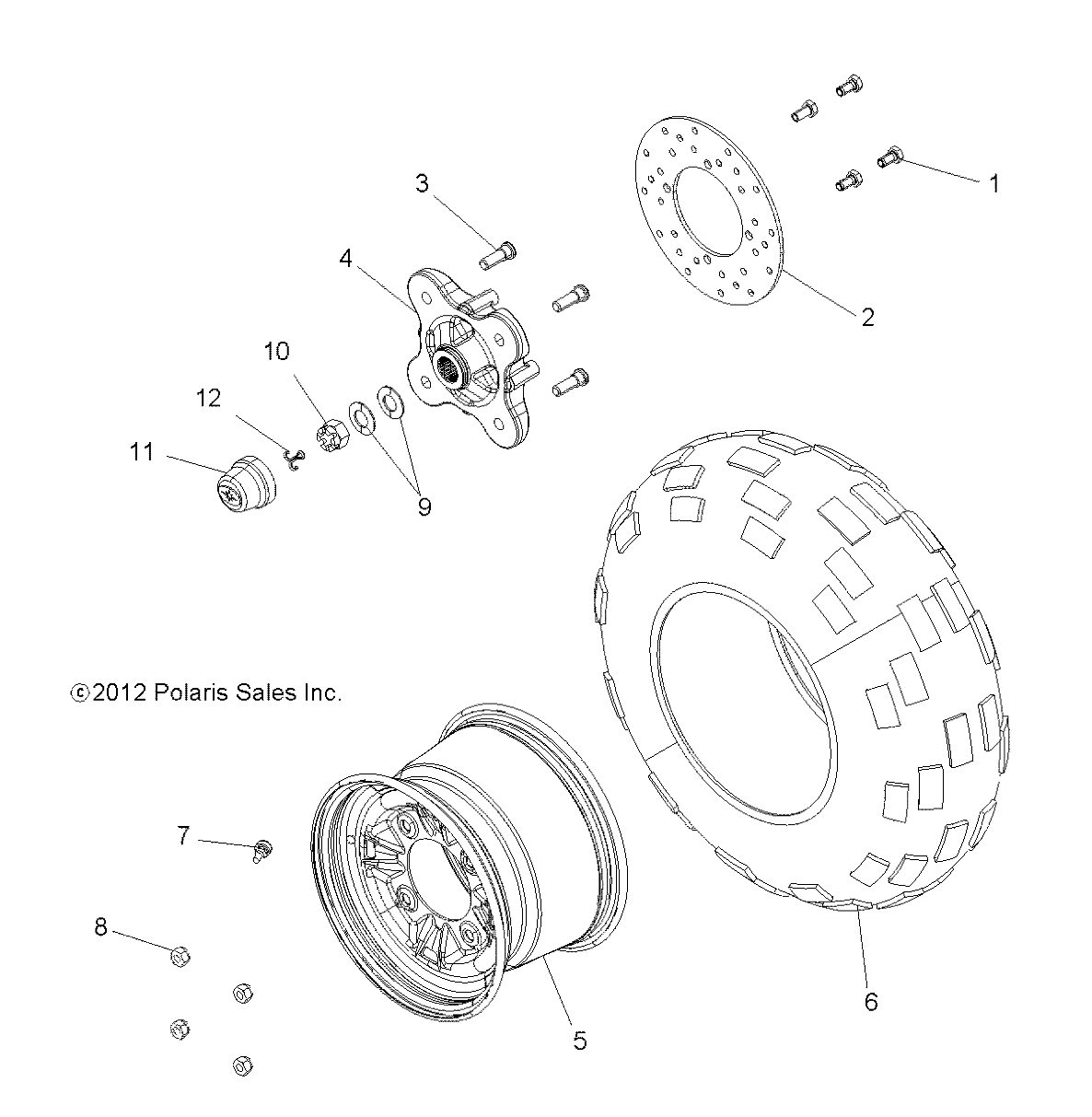 Foto diagrama Polaris que contem a peça 5415783