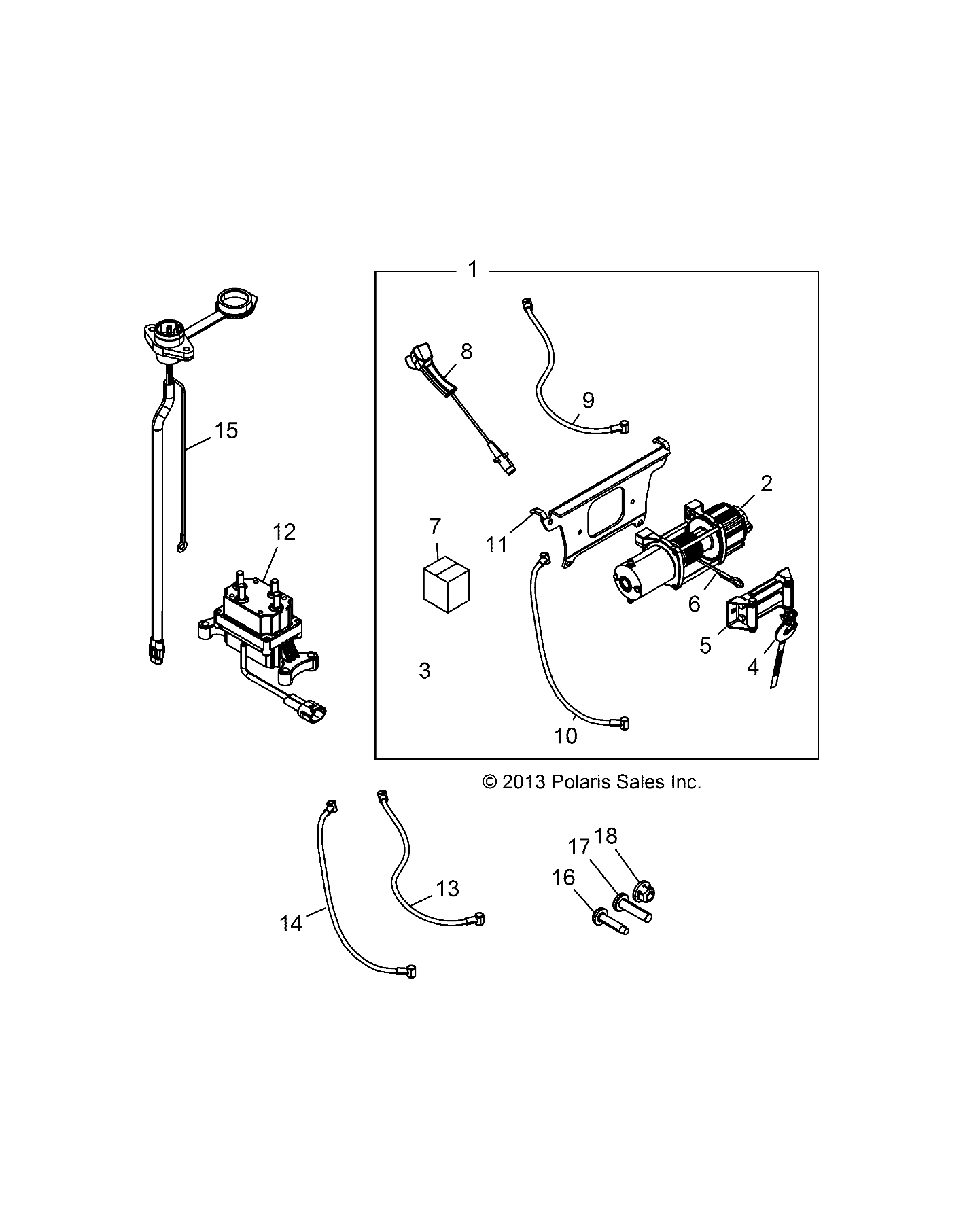 Foto diagrama Polaris que contem a peça 4014228