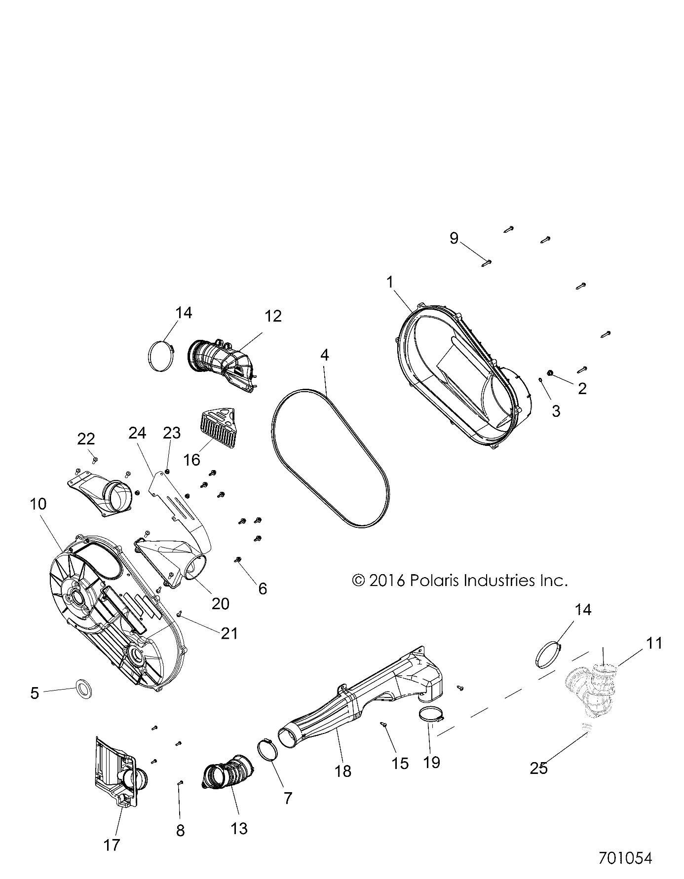 Foto diagrama Polaris que contem a peça 5416021