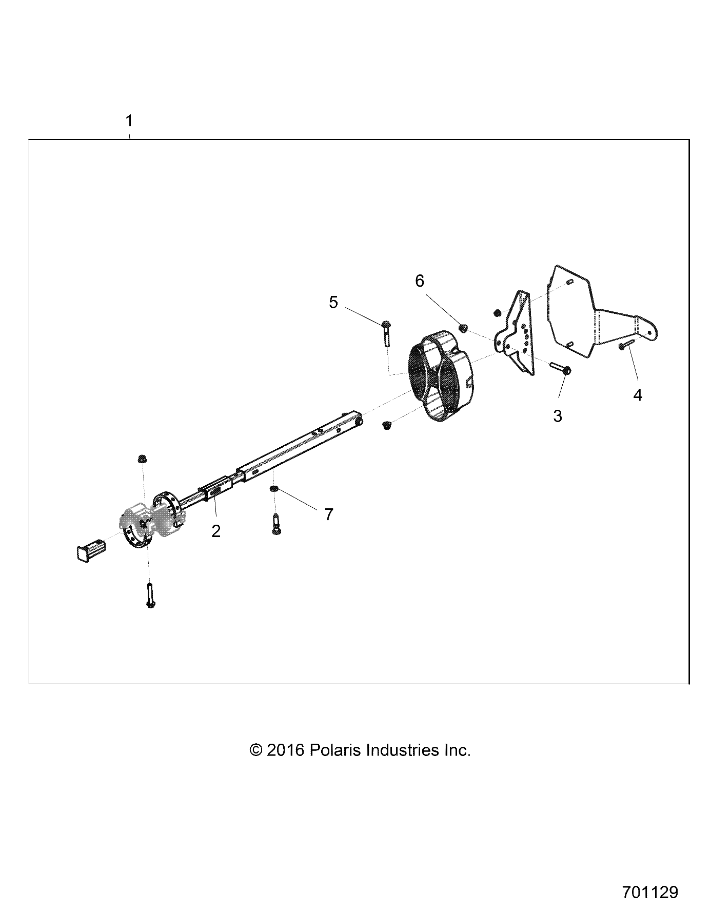 Foto diagrama Polaris que contem a peça 5450250