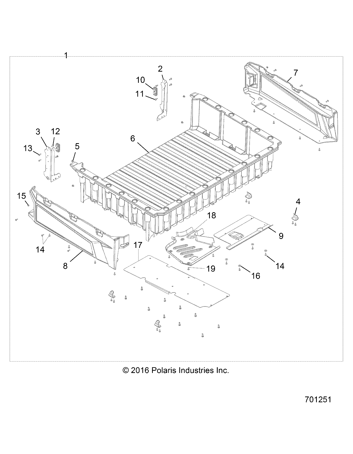 Part Number : 2207136 CARGO BOX ASSEMBLY KIT