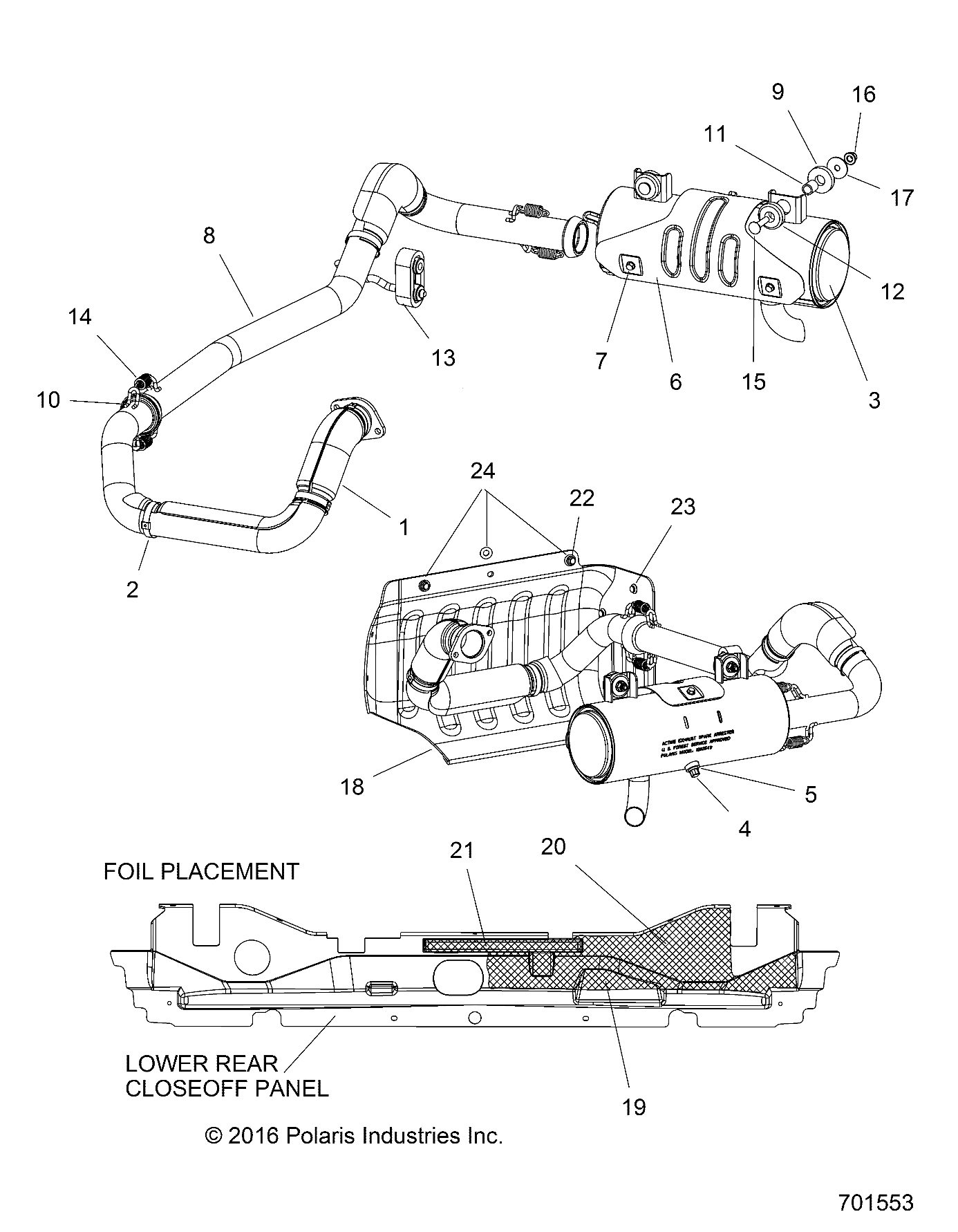 Part Number : 5814455 HEAT SHIELD  FOIL  BOTTOM