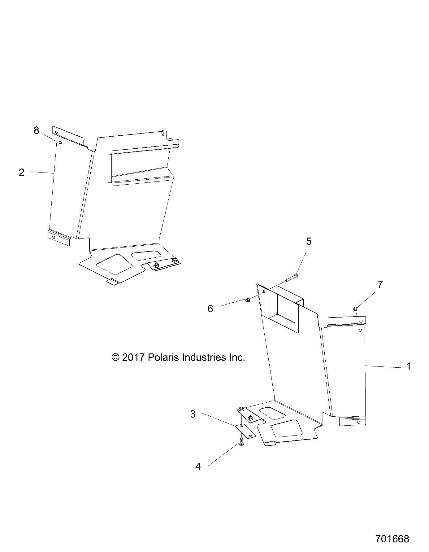 Part Number : 1022863-458 WELD-MUD COVER LH MBLK