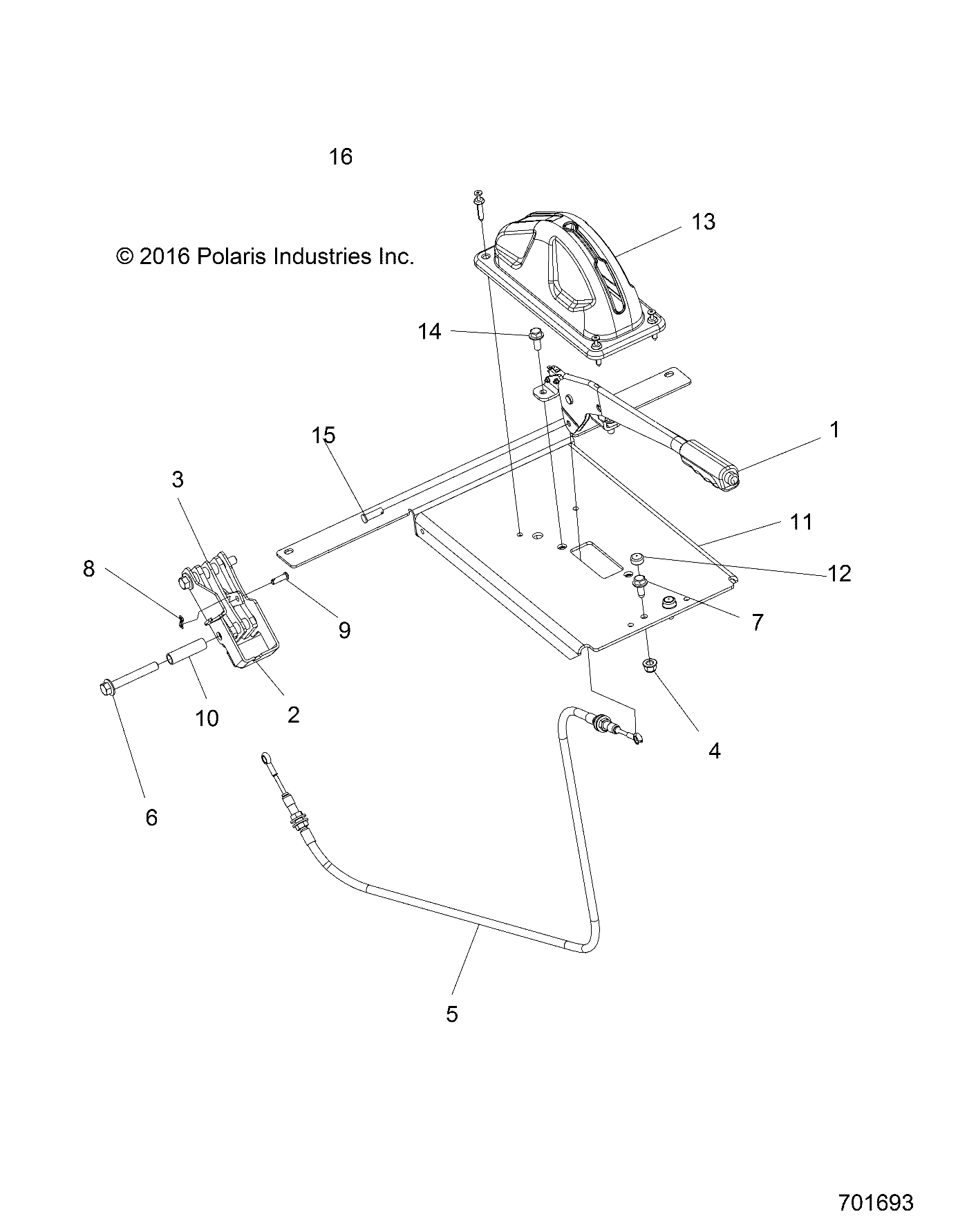 Foto diagrama Polaris que contem a peça 7082326