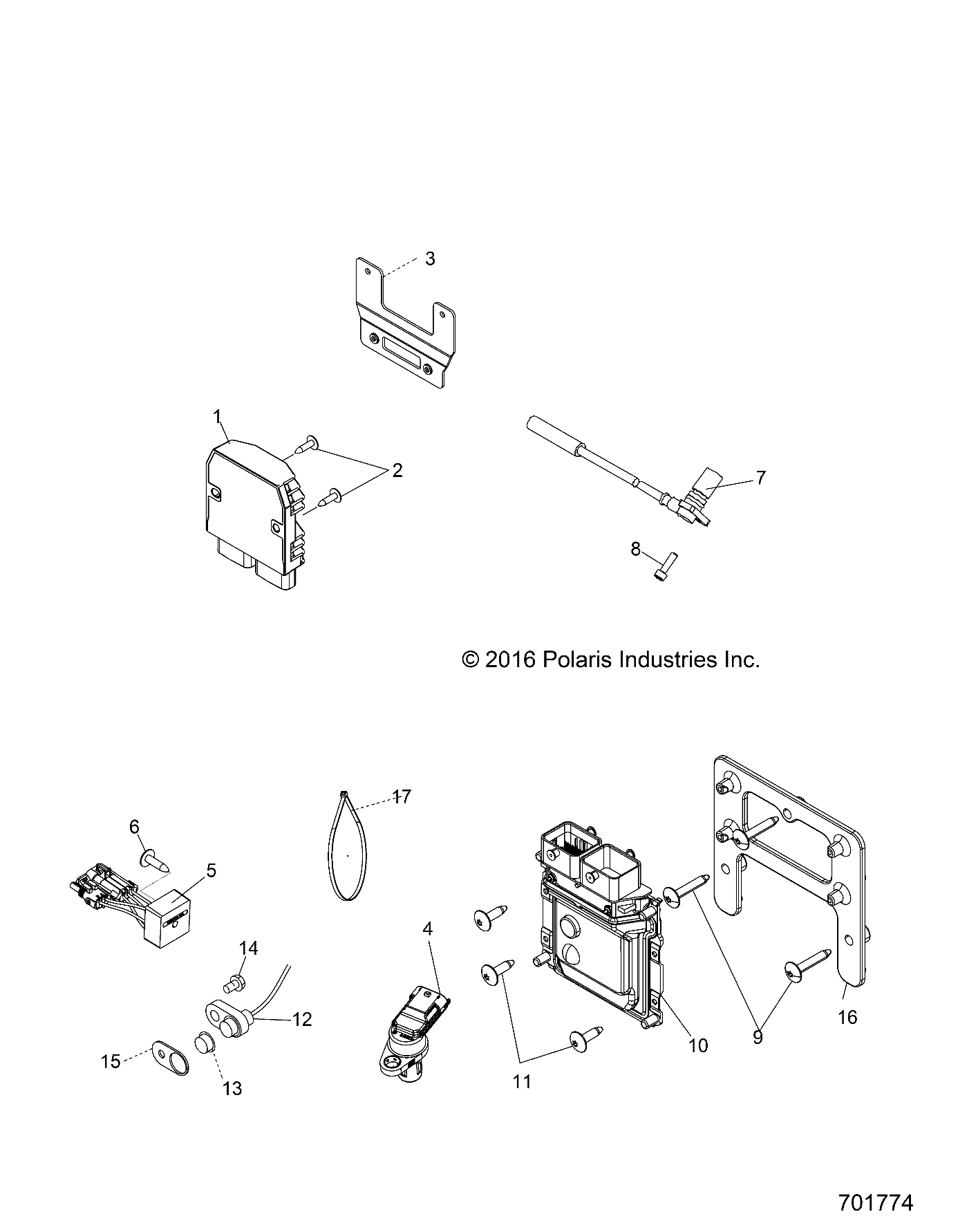 Foto diagrama Polaris que contem a peça 2878506