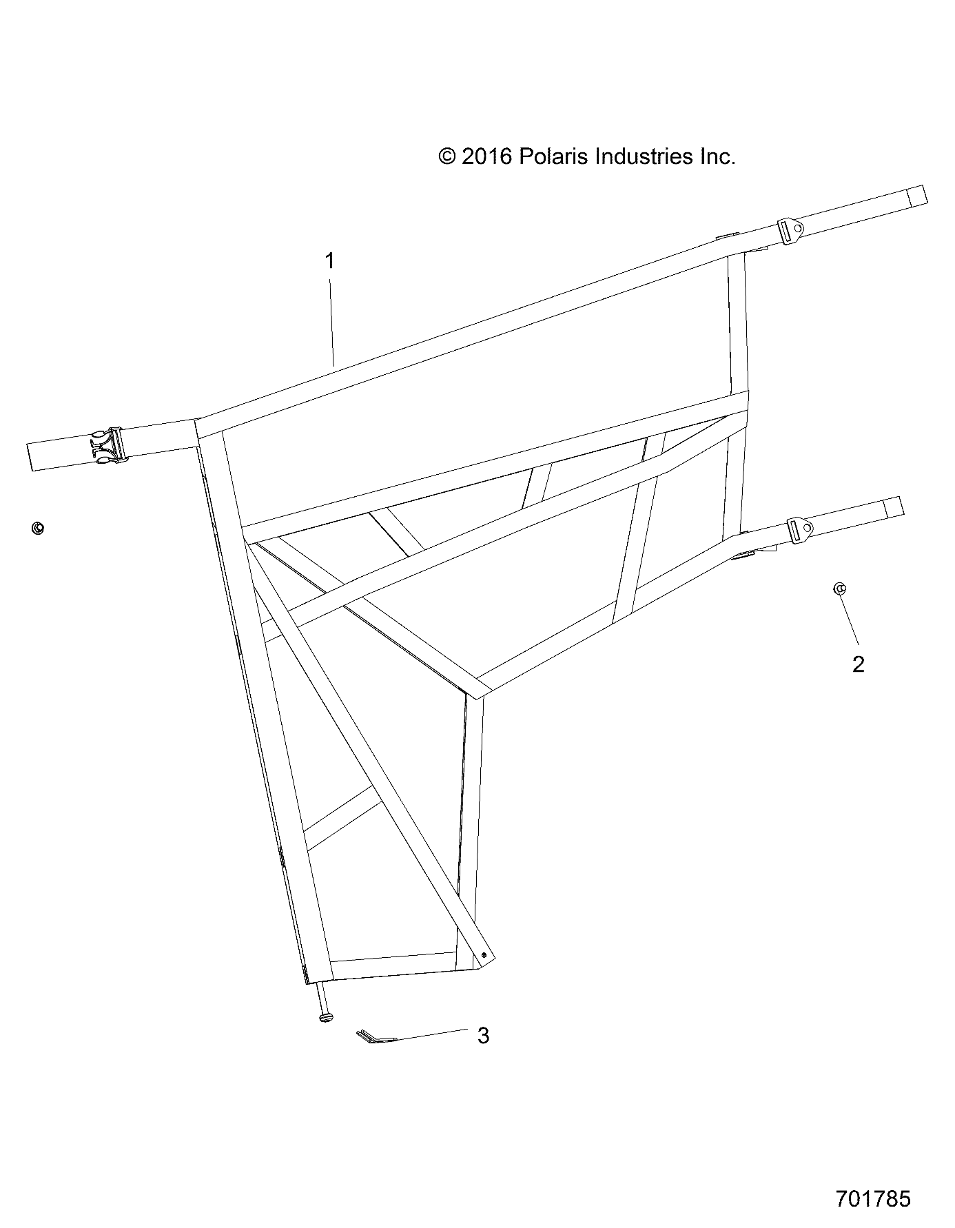 Foto diagrama Polaris que contem a peça 7518074