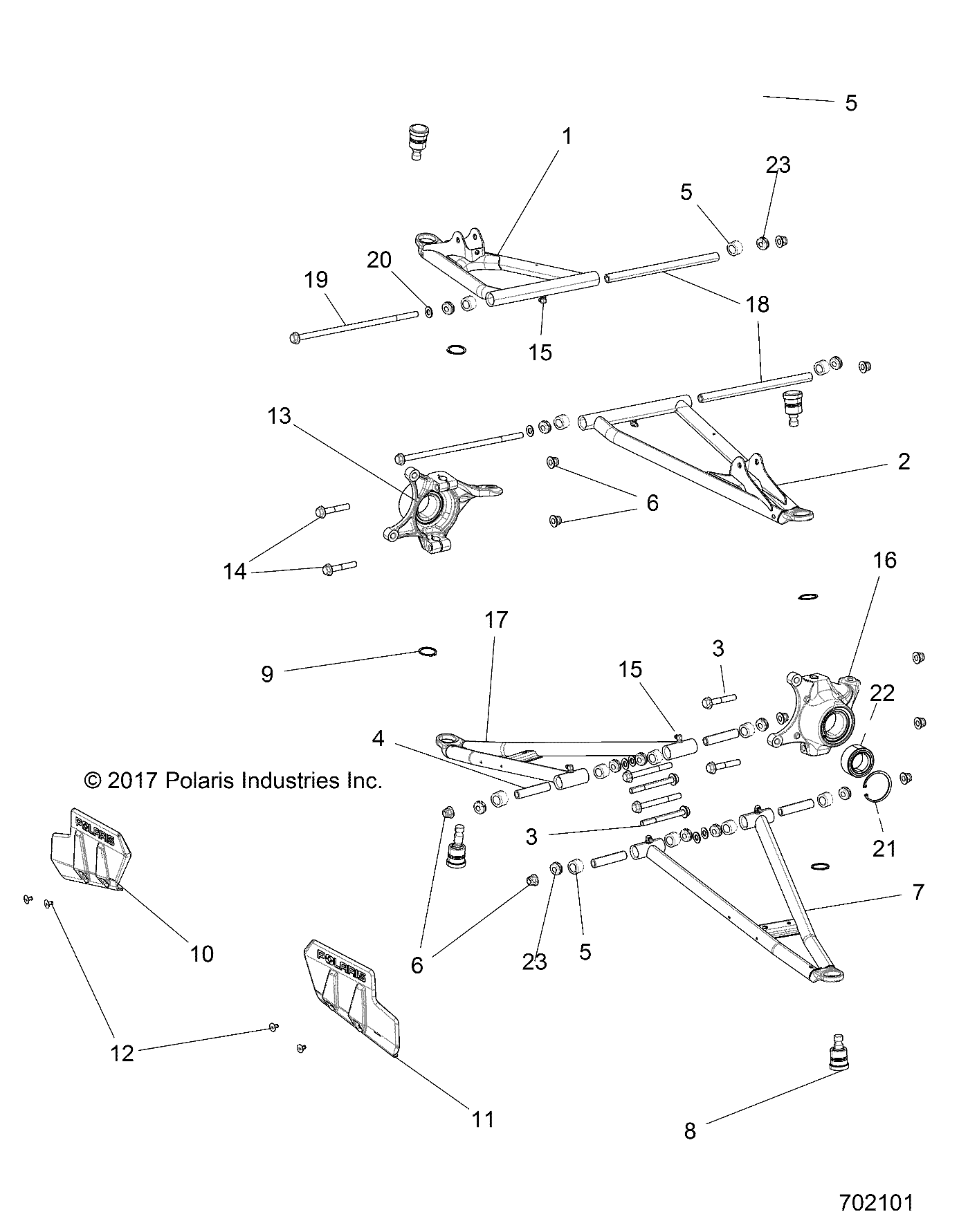 Part Number : 1023569-458 WELD-A-ARM FRT UPR RH BLK