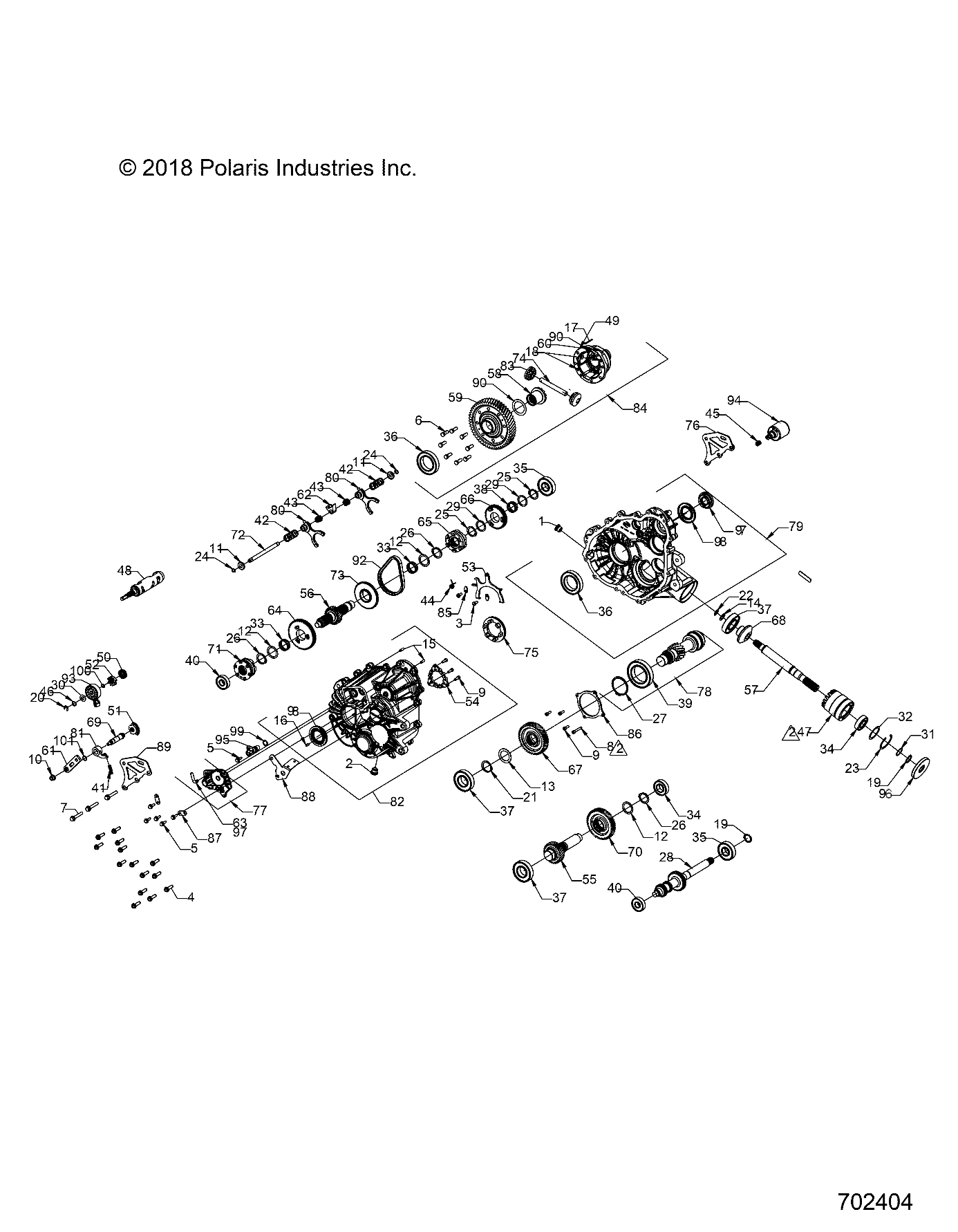 Part Number : 1334080 ASM-GEARCASE RGR 570