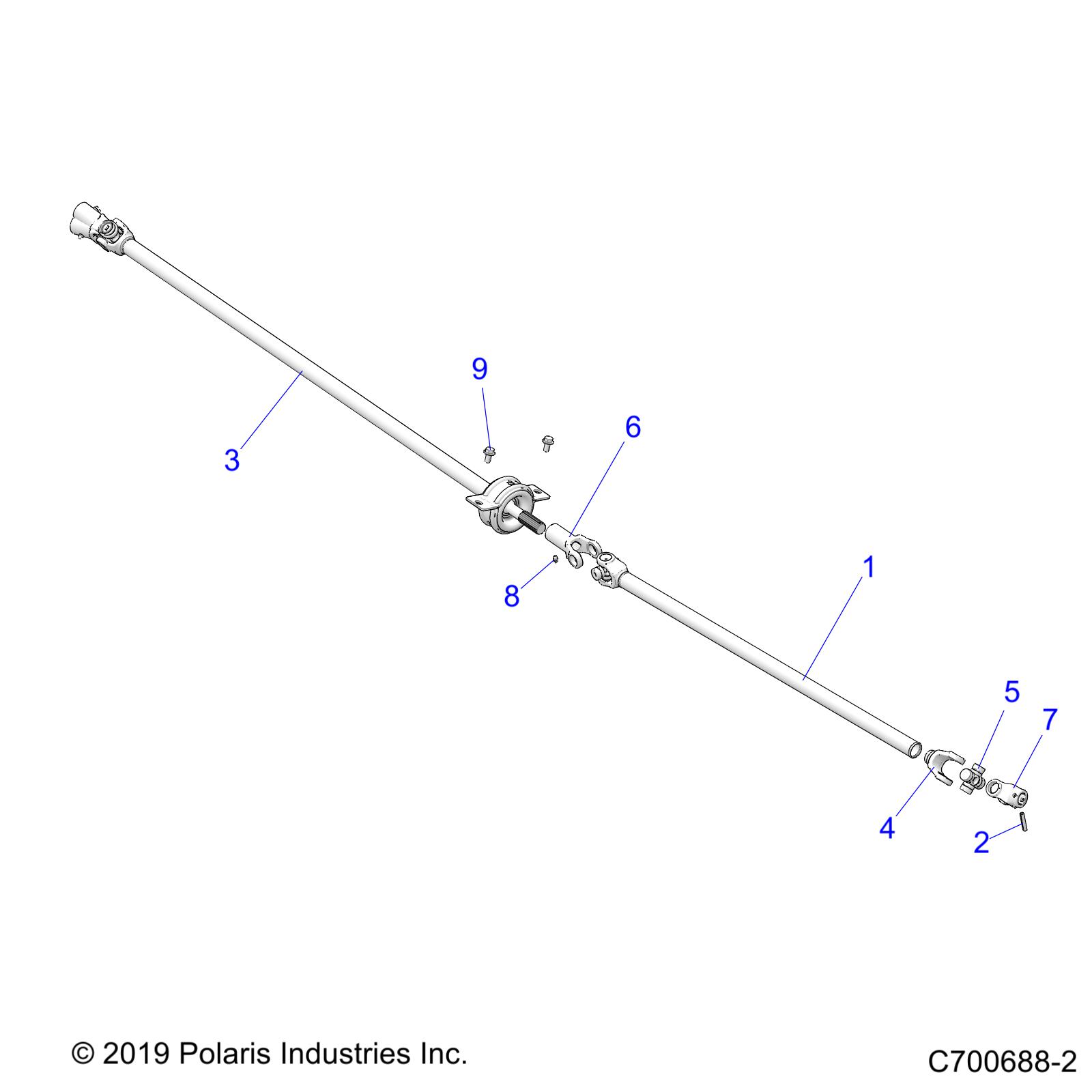 Part Number : 1334353 ASM-PROPSHAFT REAR