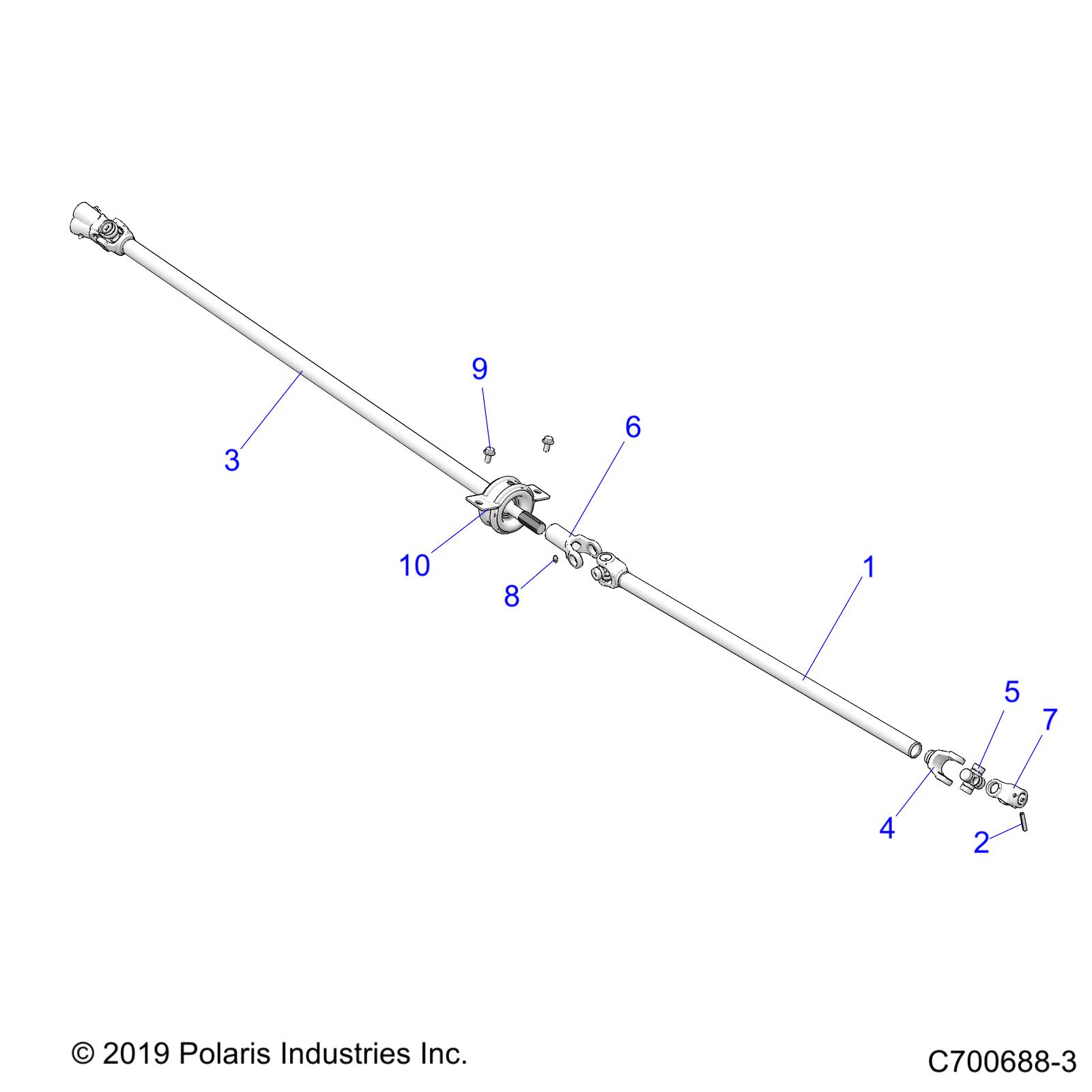 Foto diagrama Polaris que contem a peça 1333146