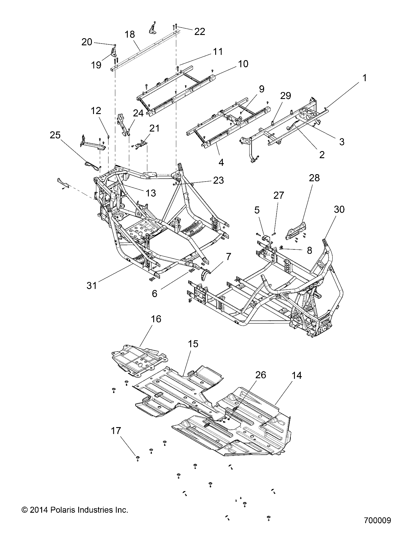 Part Number : 1021322-458 MAIN FRAME WELD  FRONT  MATTE