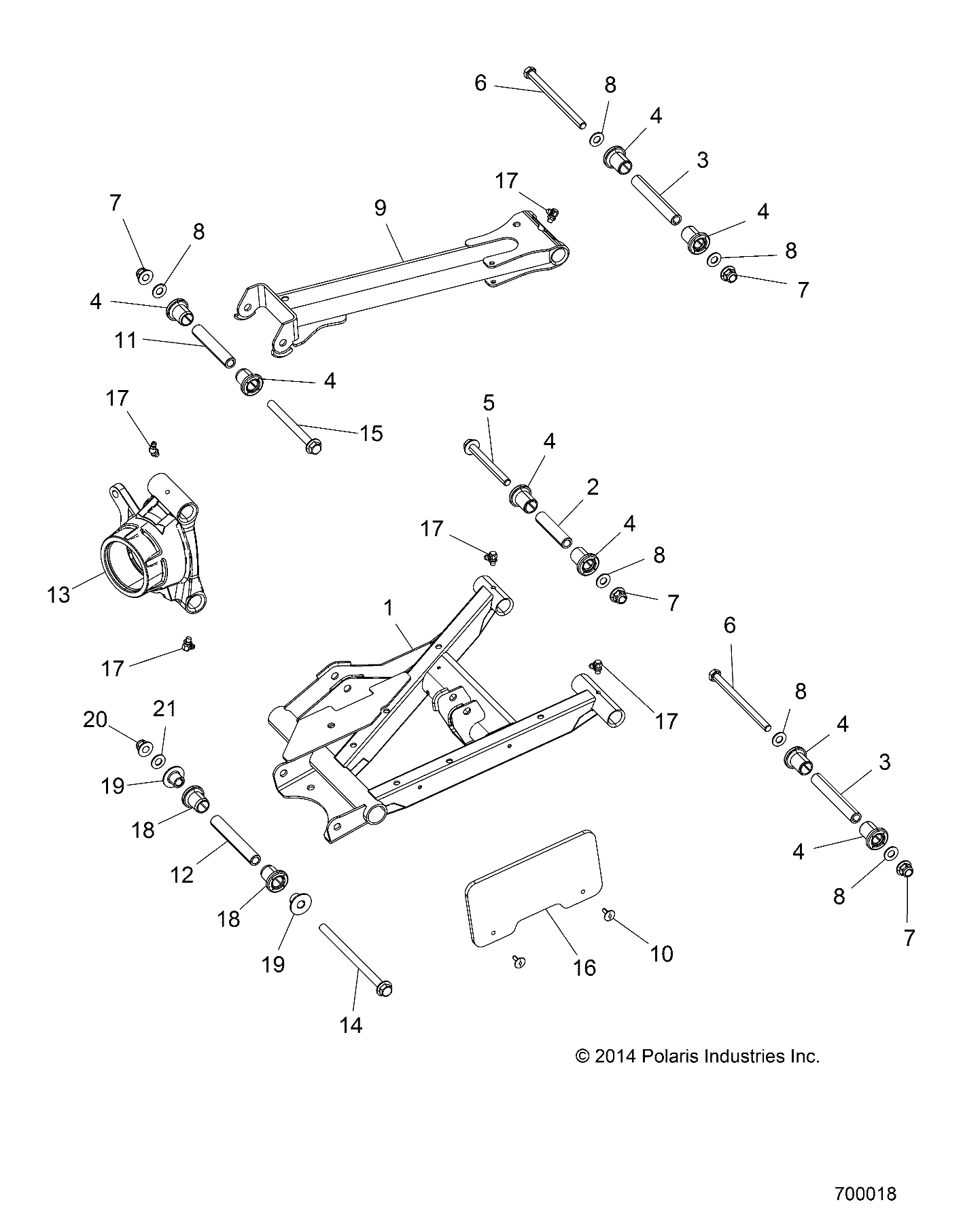 Part Number : 5139951 PIVOT SHAFT  107.26 MM