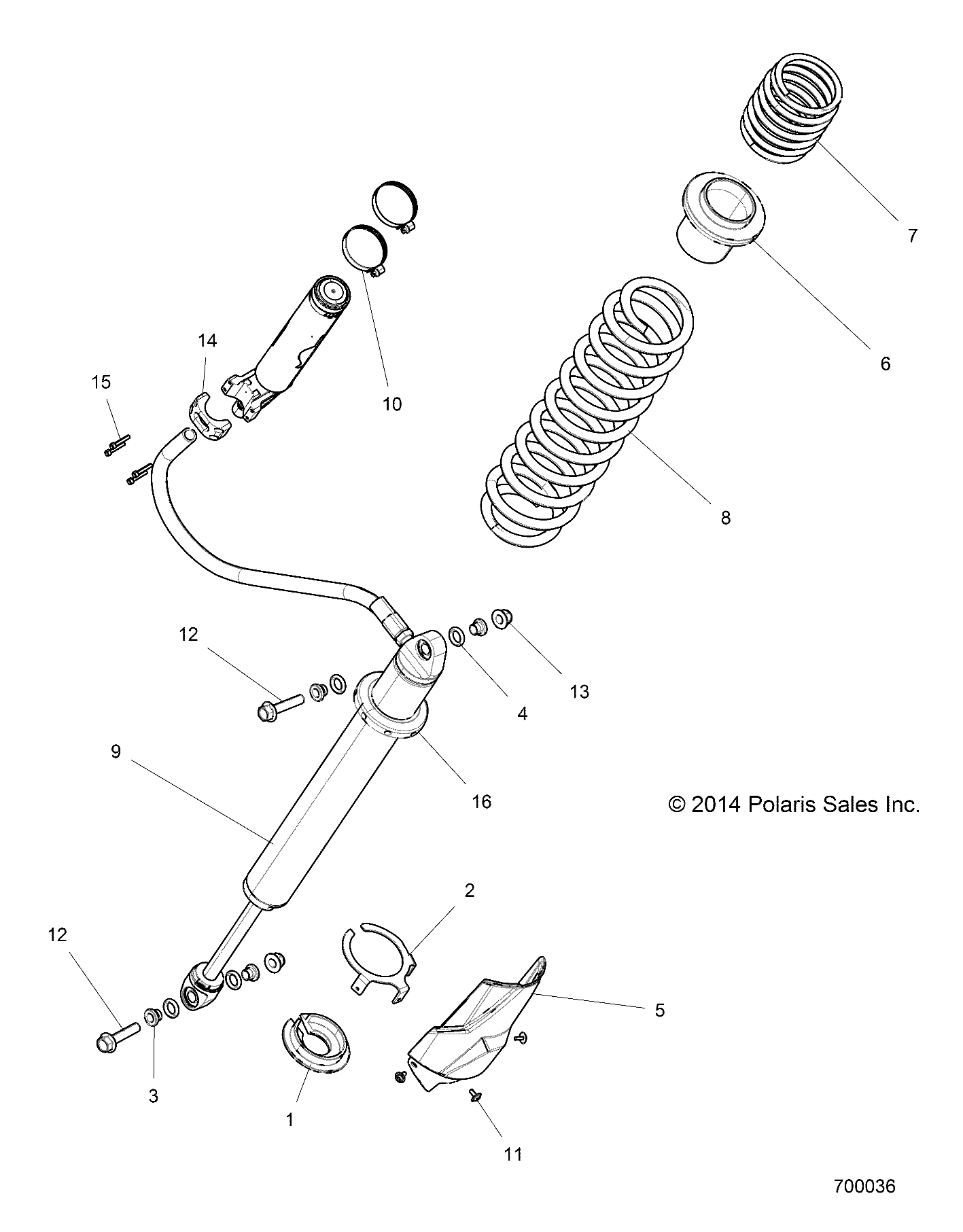 Part Number : 7044113-385 SPRING 270#  16.75 IN  CLOUD S