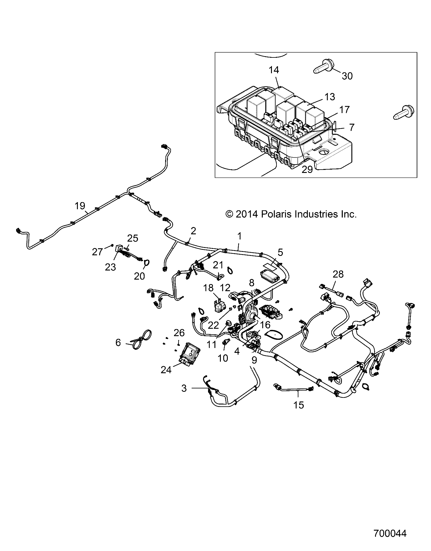 Part Number : 2412932 BOX HARNESS  BOBCAT SUPPLY