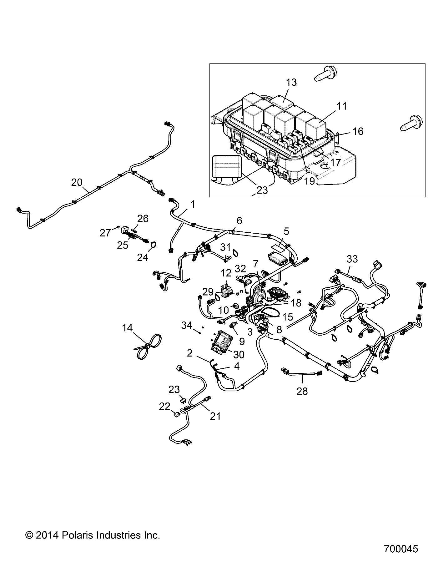 Part Number : 2413717 CHASSIS HARNESS