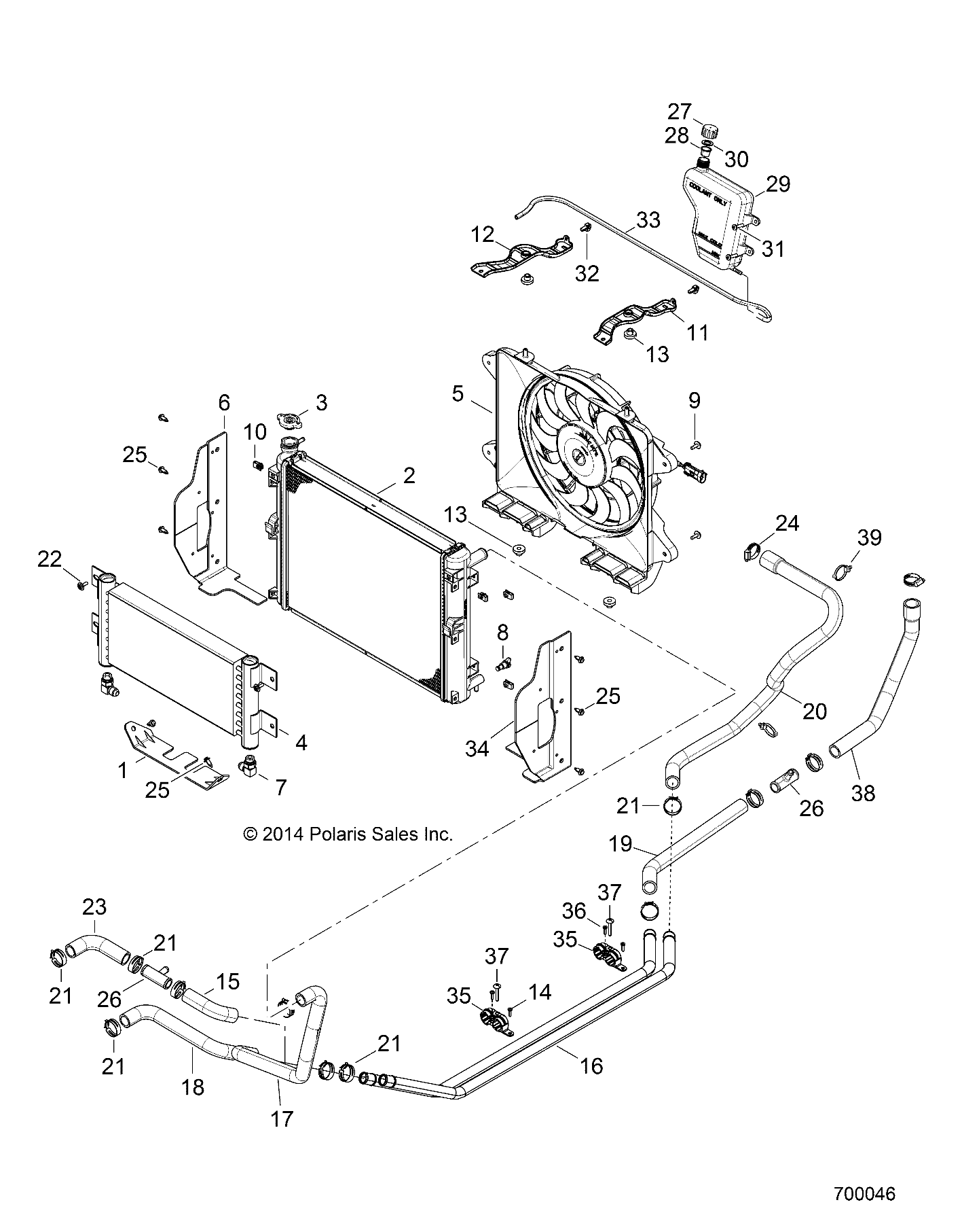 Part Number : 5415454 HOSE-ENG OUT DSL