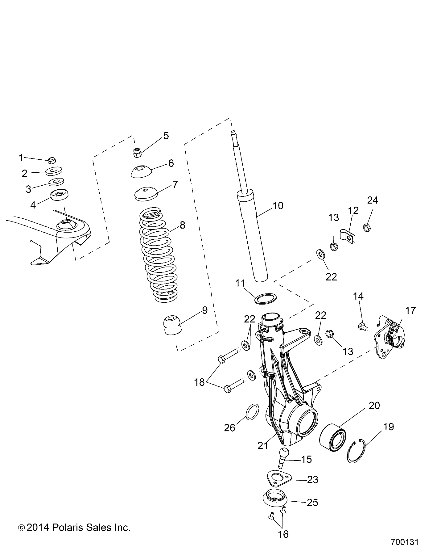 Part Number : 1824246 HUBSTRUT ASSEMBLY  LEFT