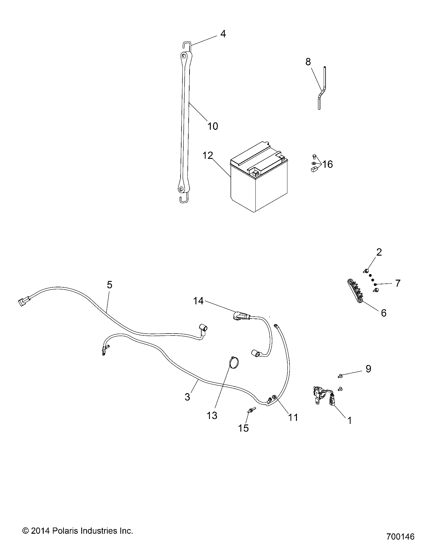 Foto diagrama Polaris que contem a peça 4014470