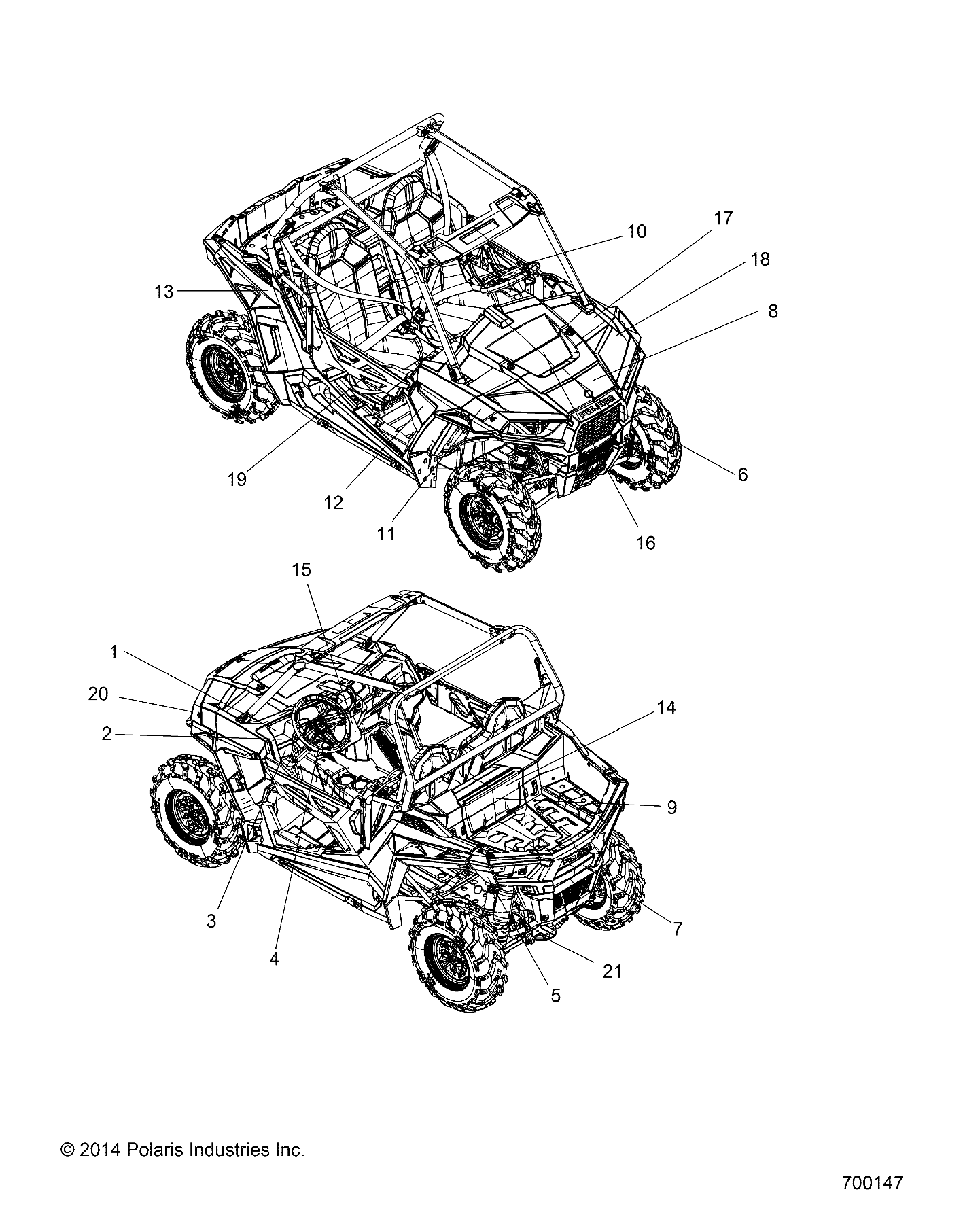 Part Number : 7181206 DECAL-POLARIS GOLD