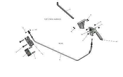 Part Number : 7082102 PARKING BRAKE CABLE    EU