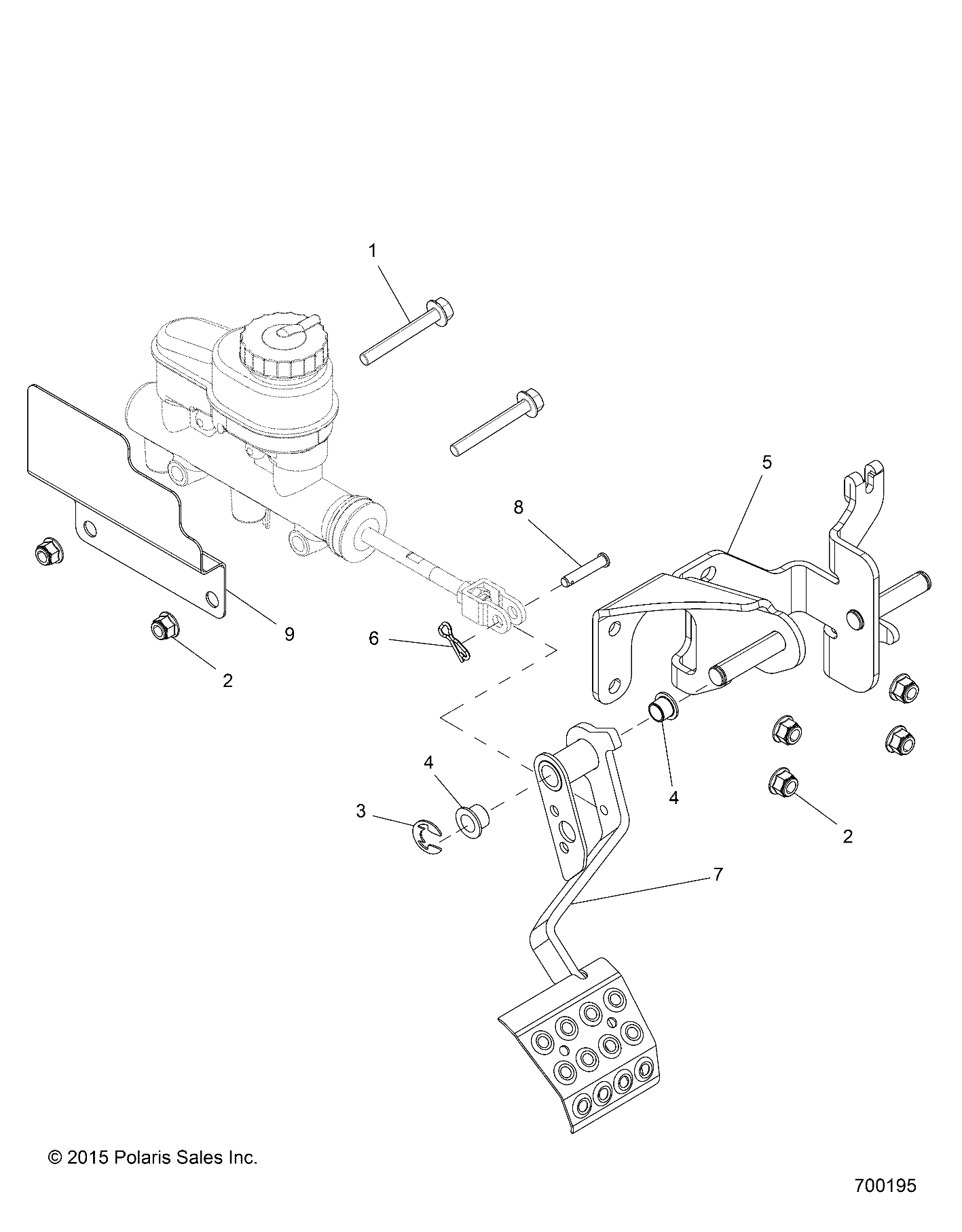 Part Number : 1020389-329 WELD-PEDAL MOUNT BLK