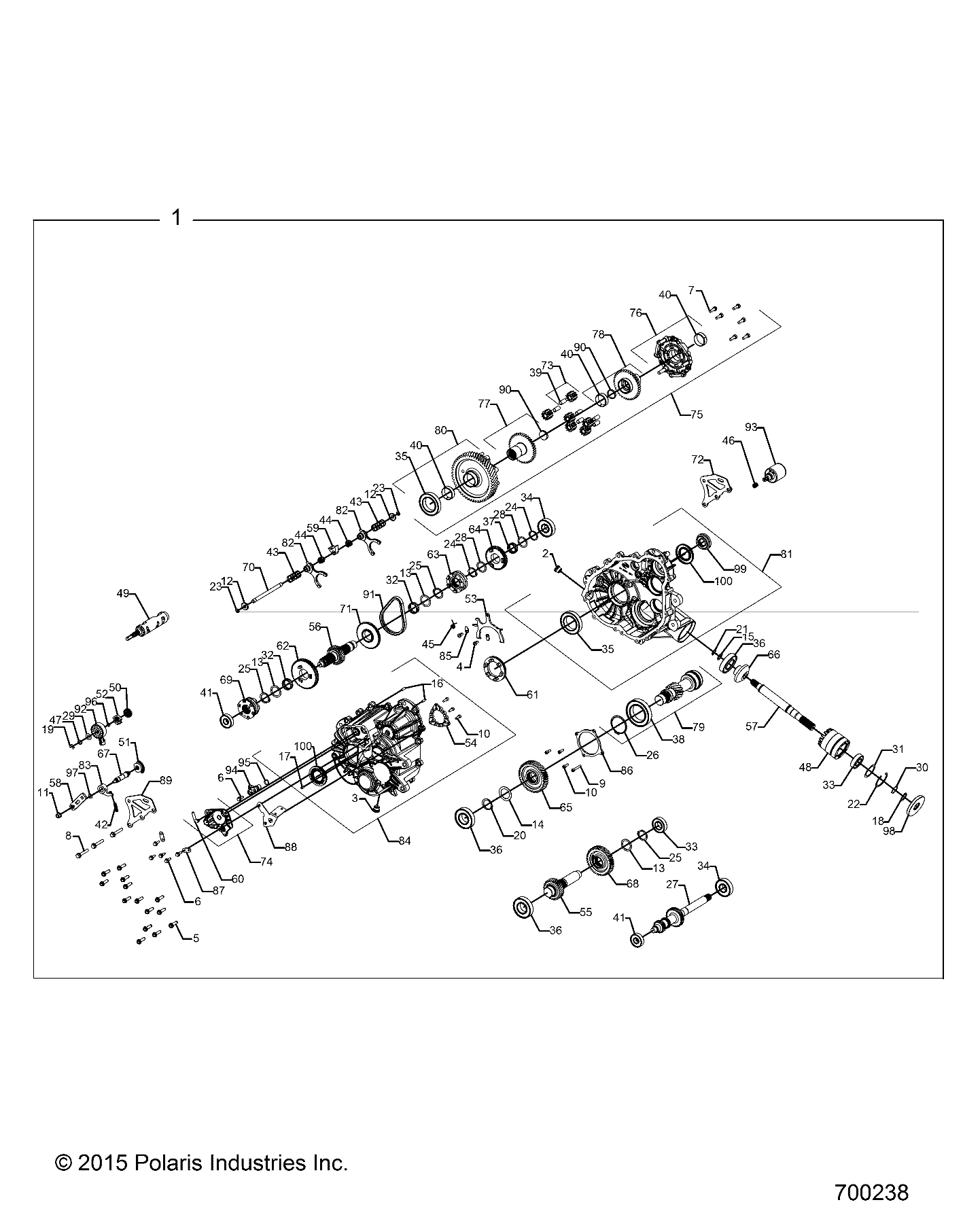 Part Number : 1333504 ASM-GEARCASE MAIN EBS