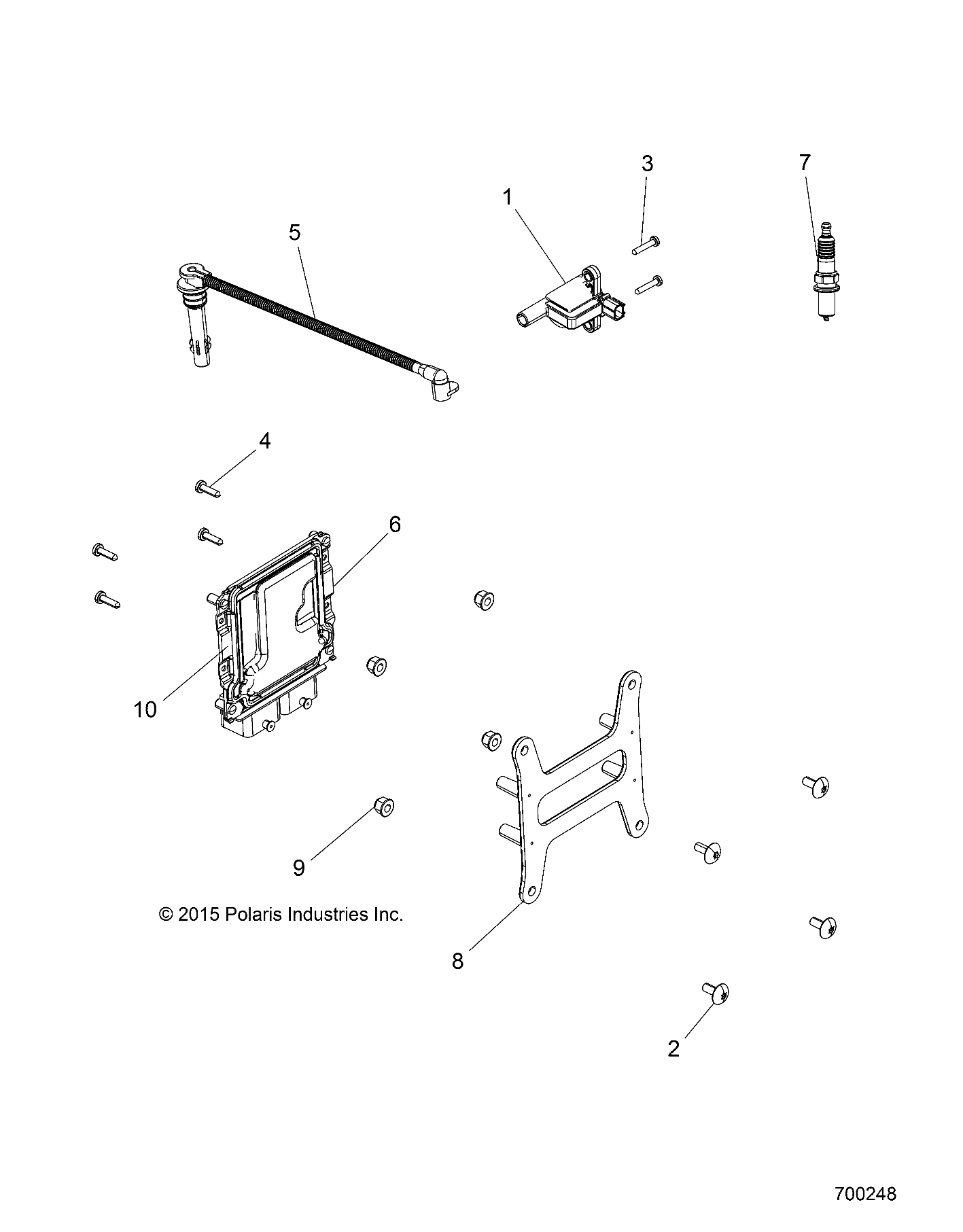 Foto diagrama Polaris que contem a peça 5450605-070