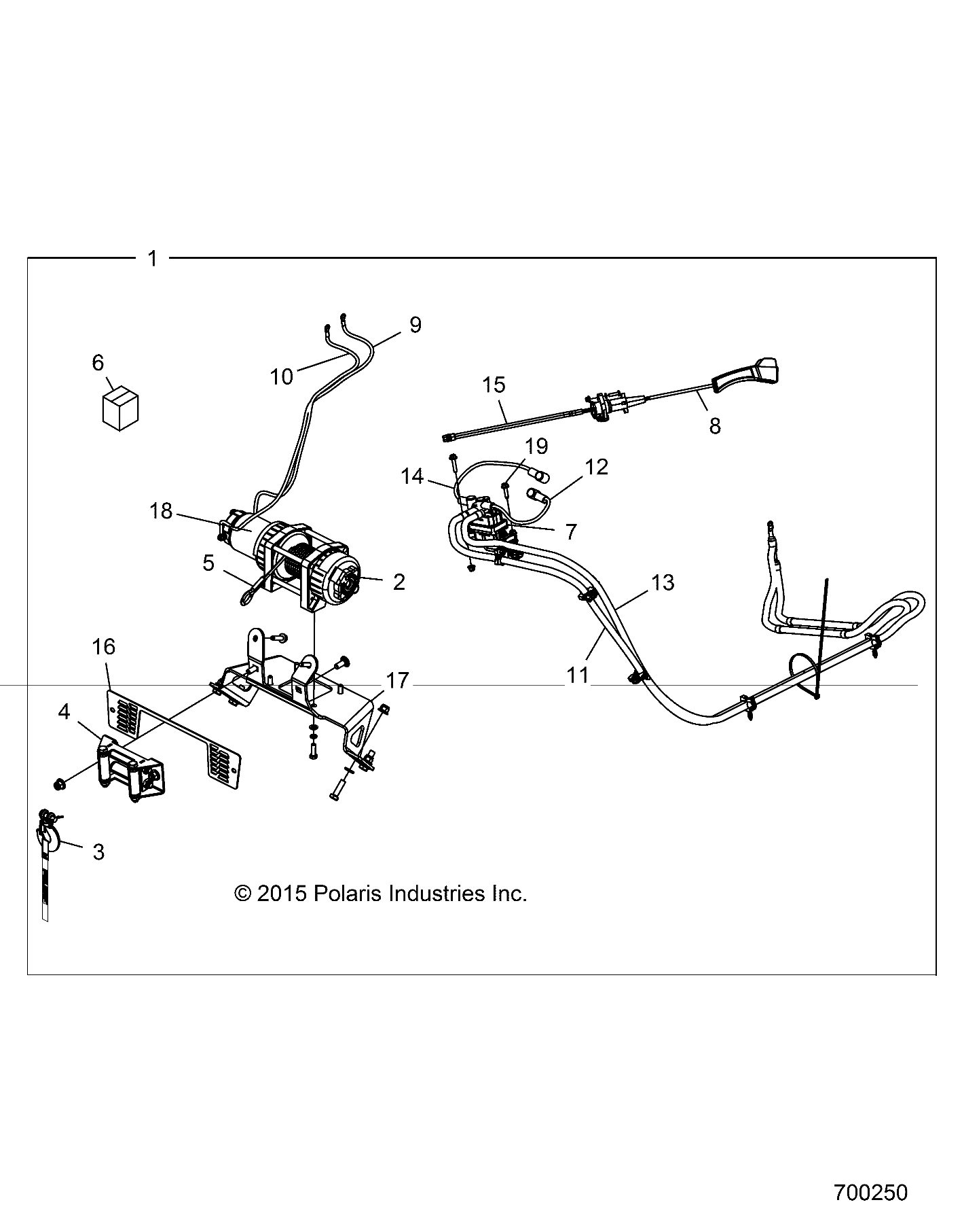 Part Number : 2204630 WINCH-POLARIS 3.5