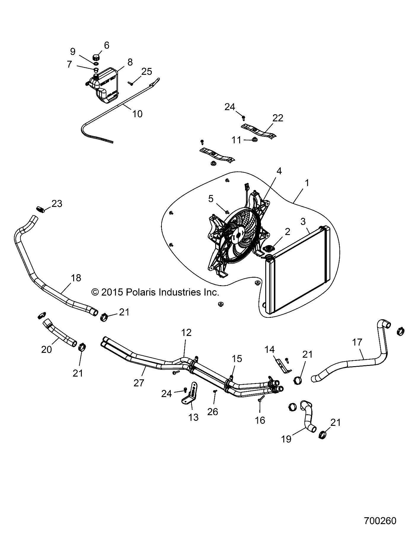 Part Number : 1241050 CORE RADIATOR ASSEMBLY