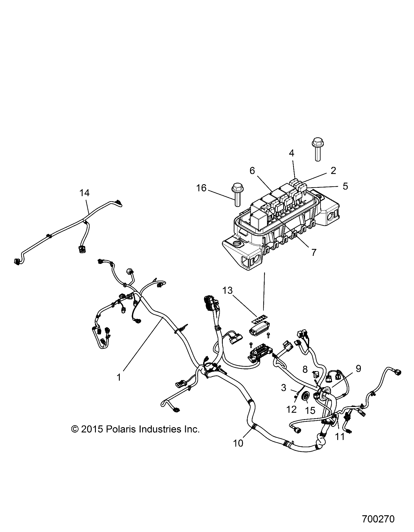 Part Number : 2413082 CHASSIS HARNESS  RZR S 1000