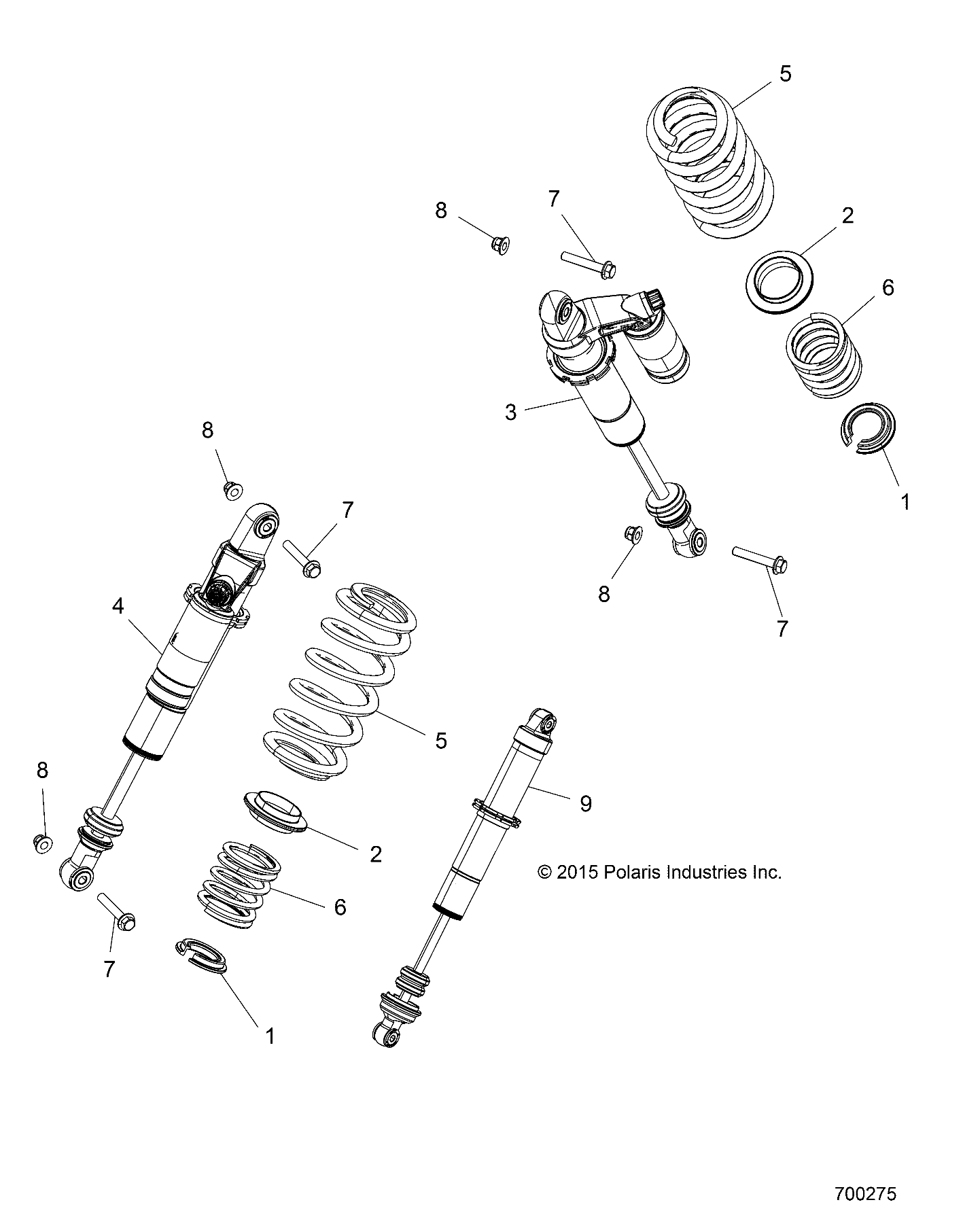 Part Number : 7044468 SHOCK-REAR MONO
