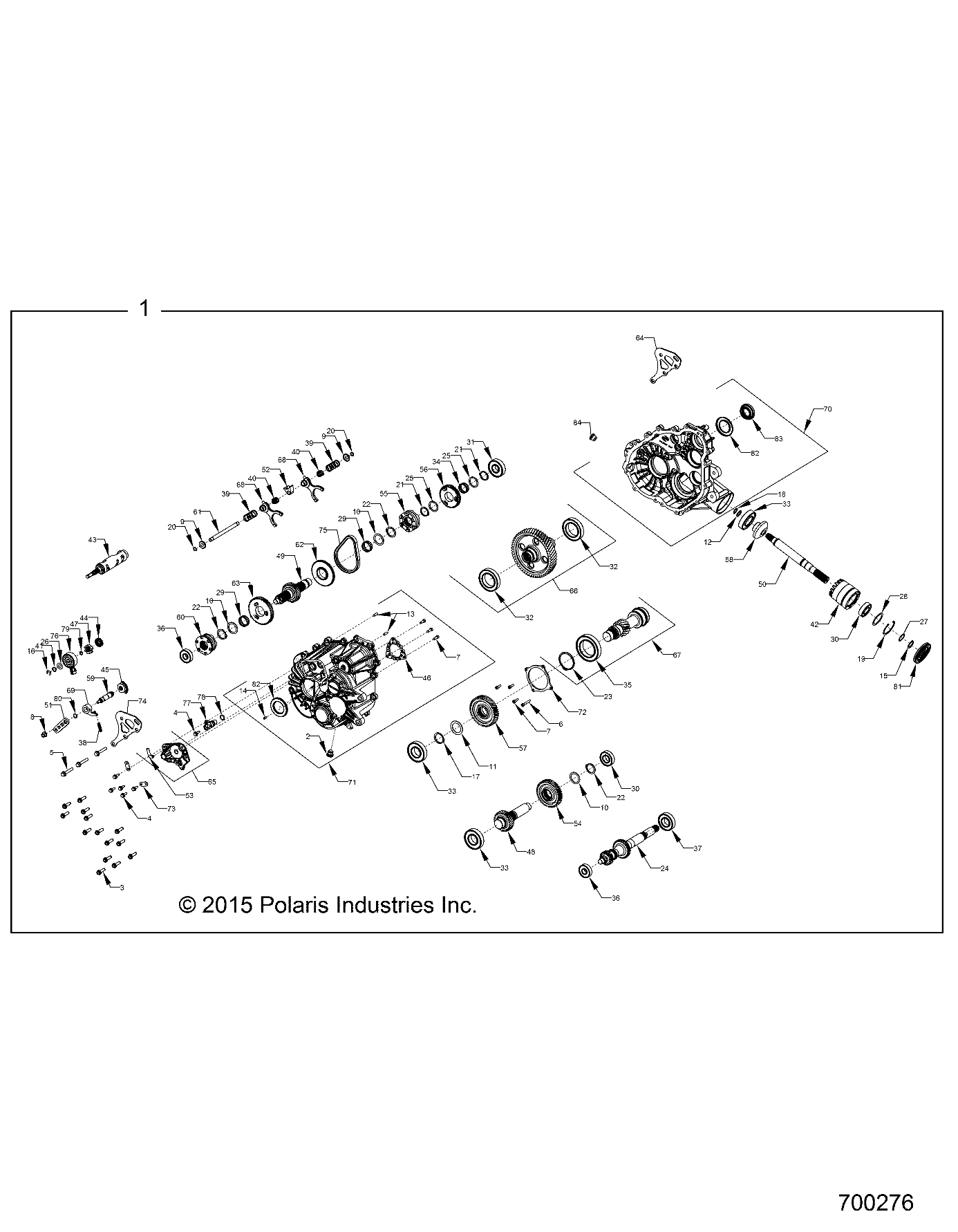 Foto diagrama Polaris que contem a peça 1333470