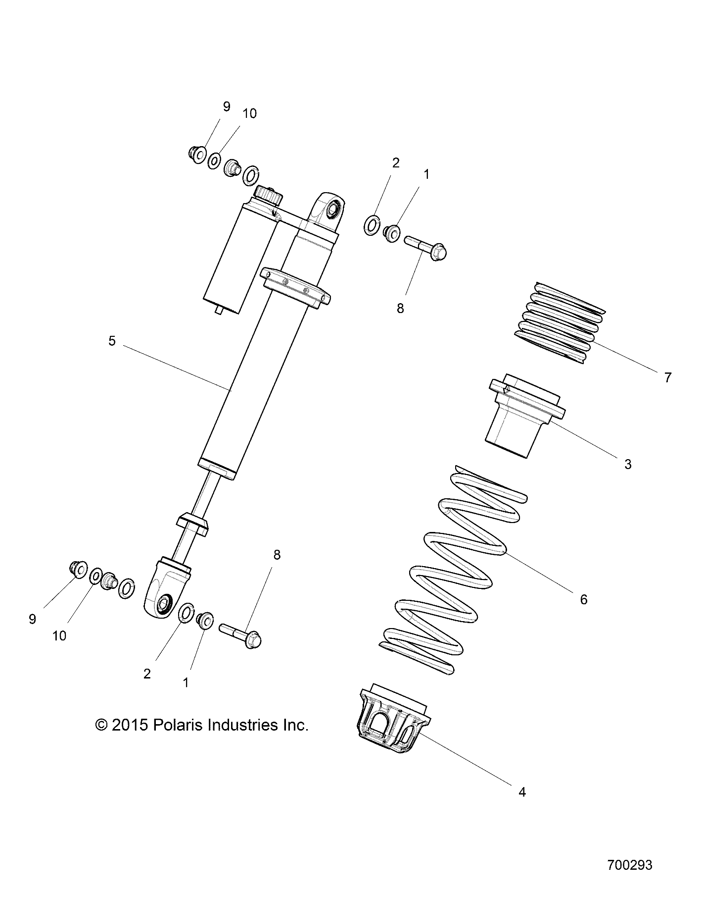 Part Number : 7044286-133 SPRING 350#  3.38 IN  BRIGHT W