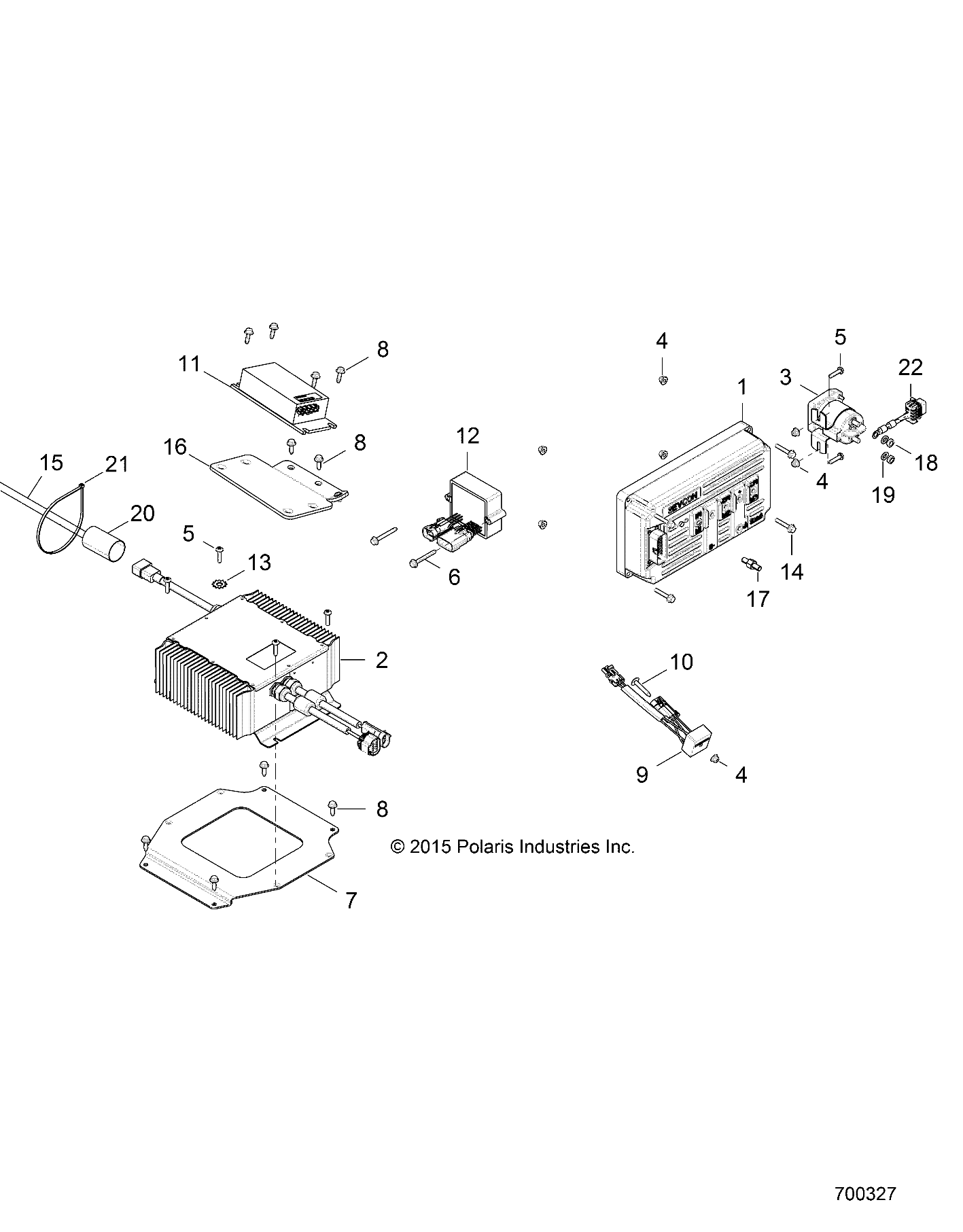 Foto diagrama Polaris que contem a peça 4012812